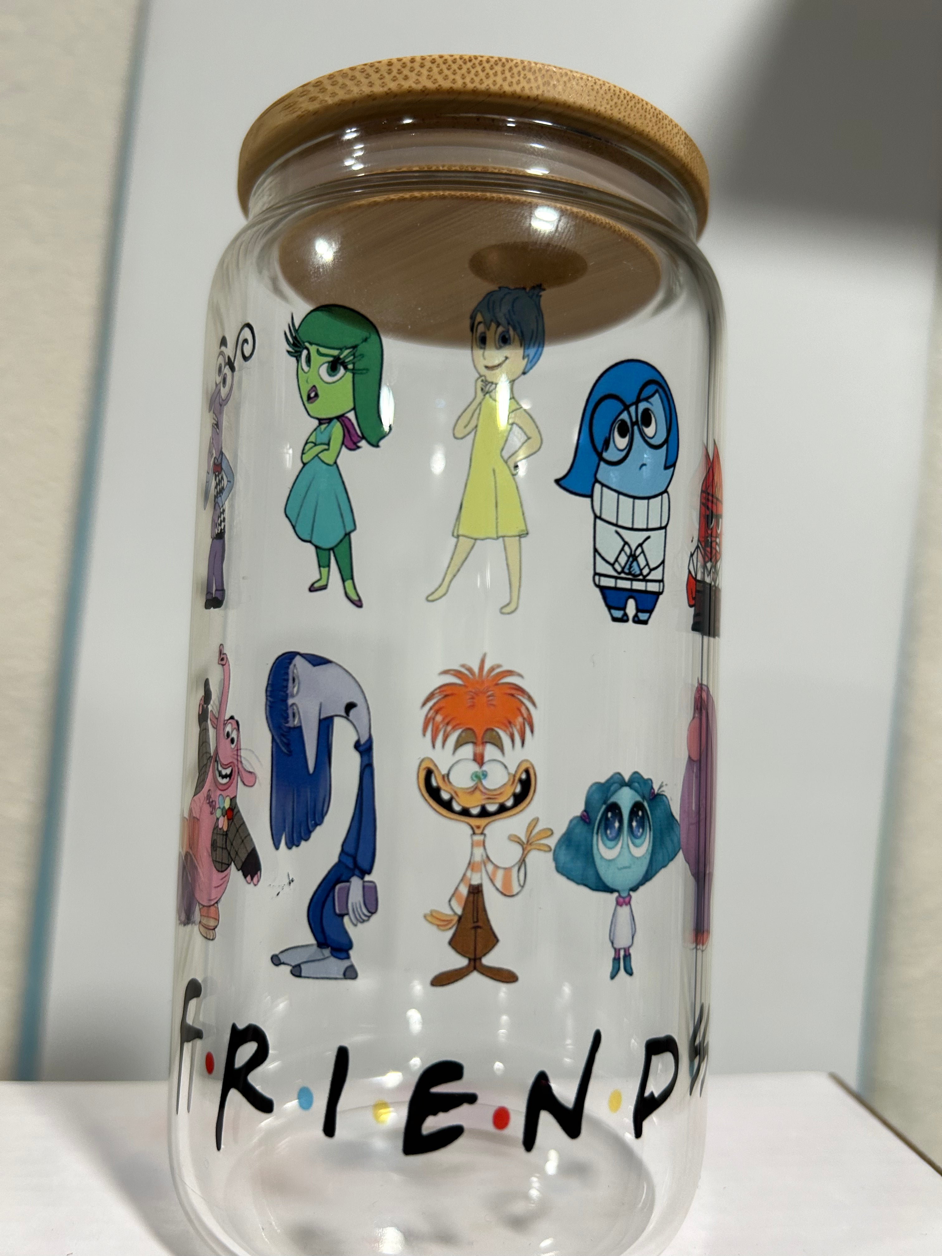 Emotion Friends 16oz Glass Cup