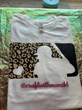 Baseball Love Cheetah print T-Shirt