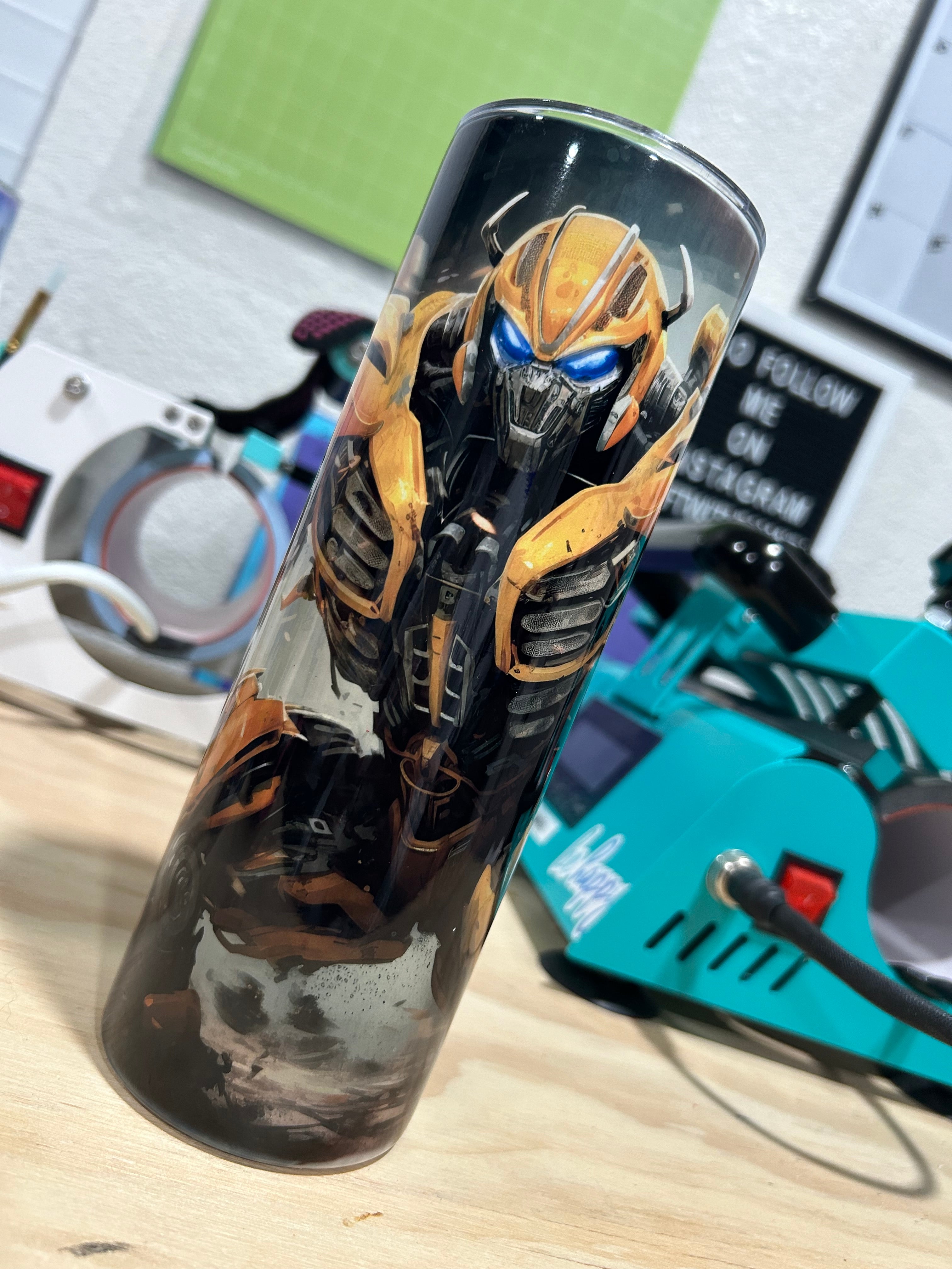 Bumble Bee 20oz stainless steel tumbler