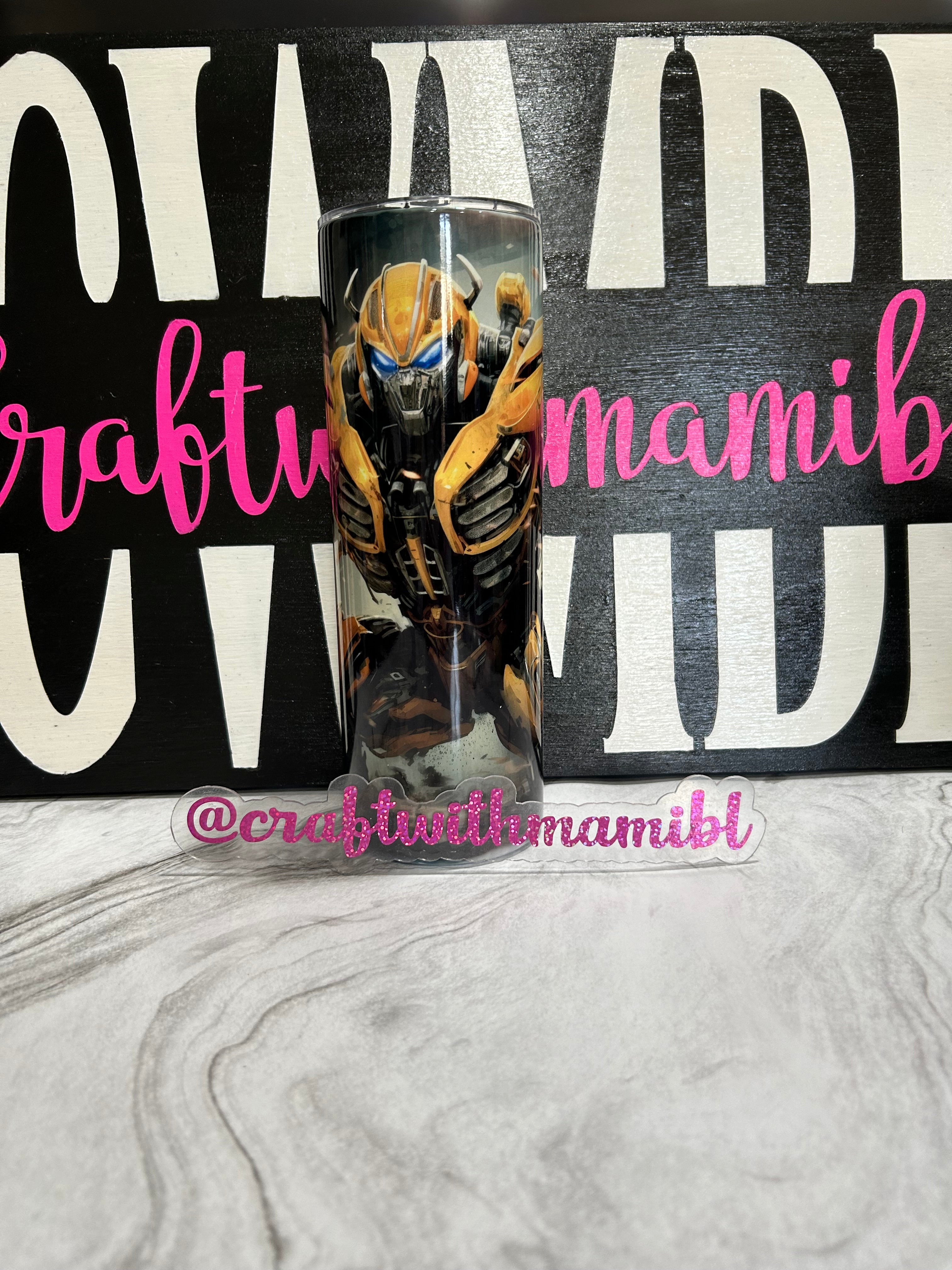 Bumble Bee 20oz stainless steel tumbler