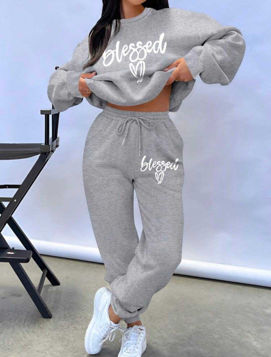 Blessed Sweater and sweats set