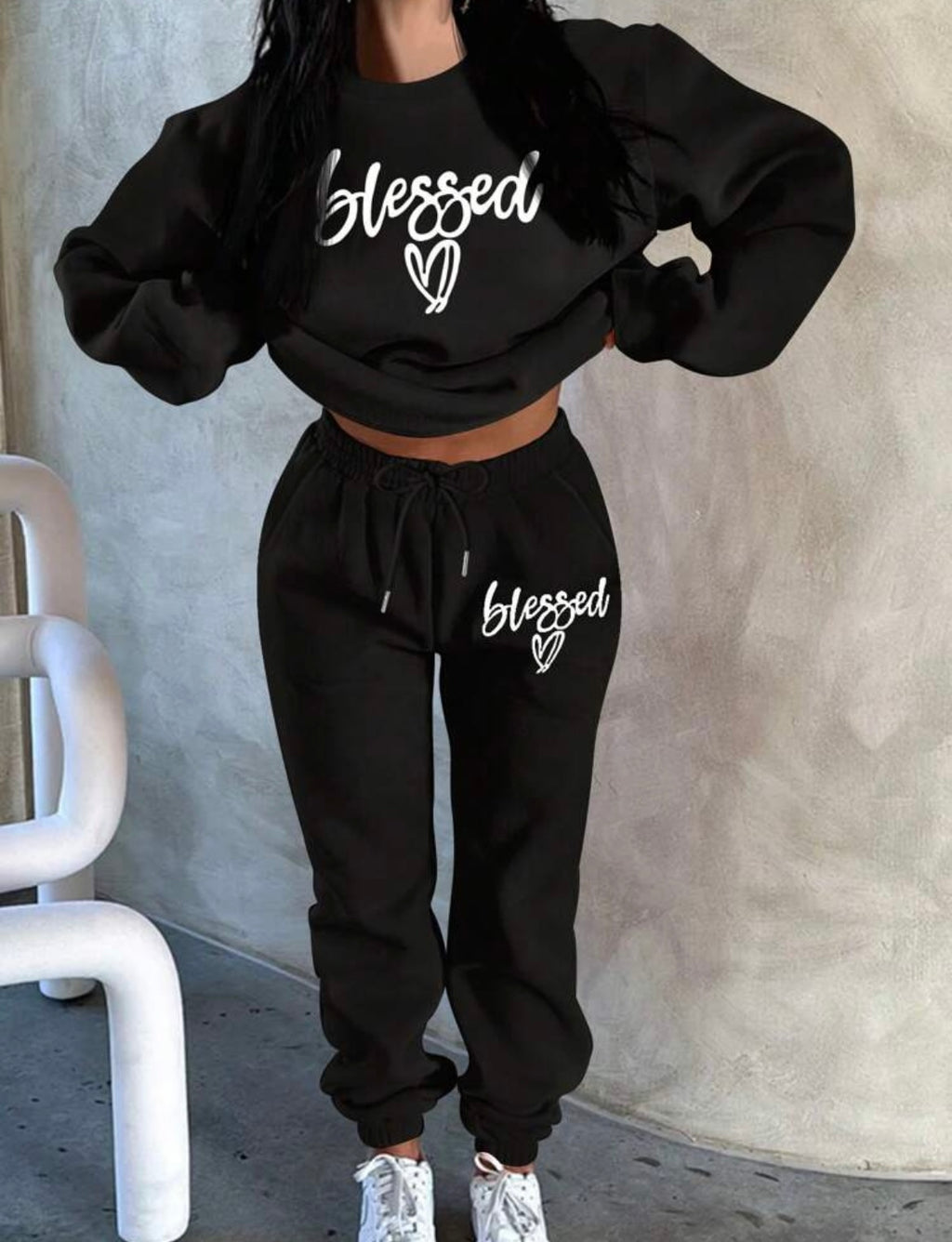 Blessed Sweater and sweats set