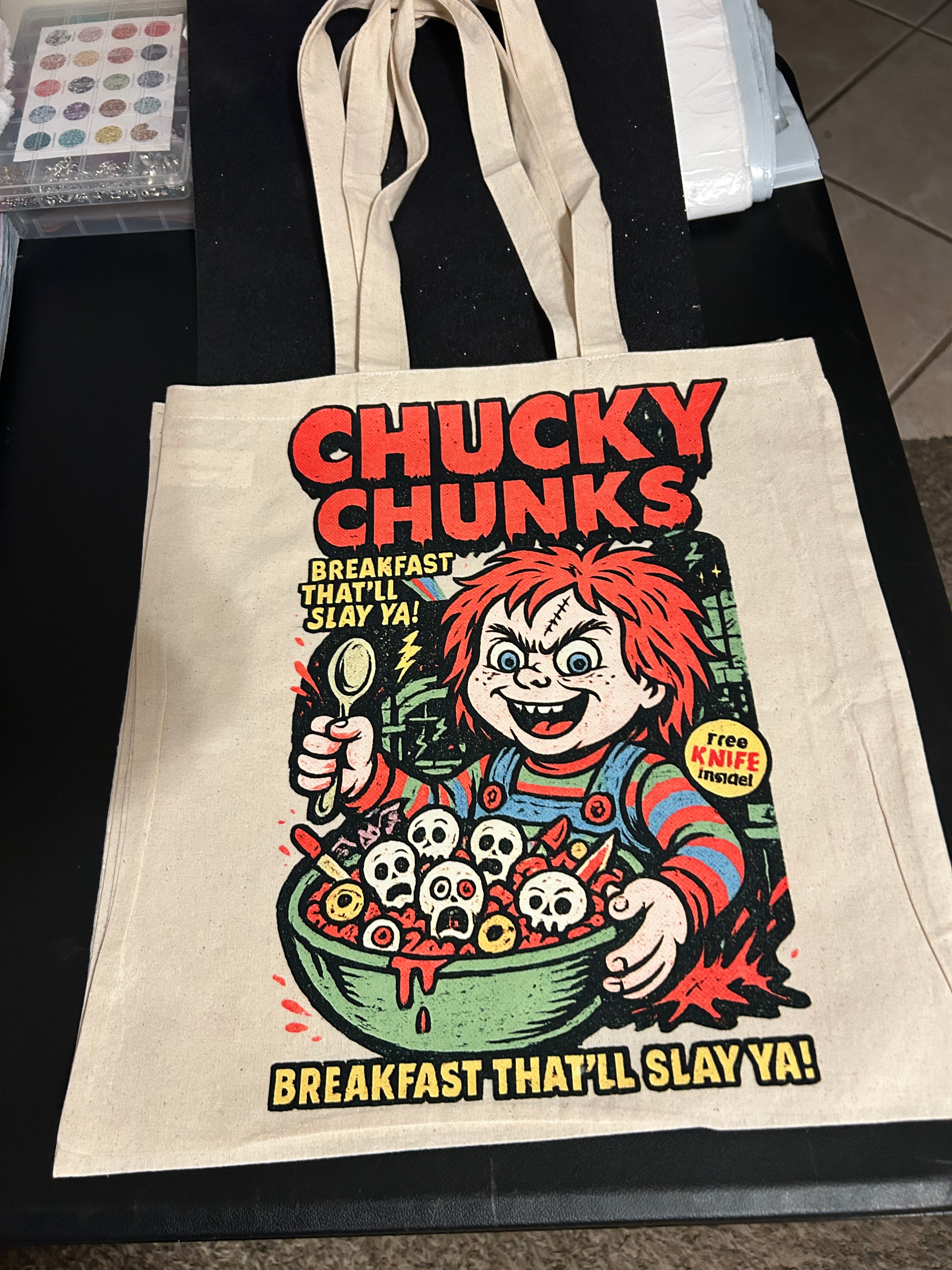Horror Cereal Killers Tote Bags
