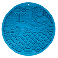 Whale eMat - Enrichment Lick Mat for Dogs and Cats - with Suction Cups | Whale Design | USA Made