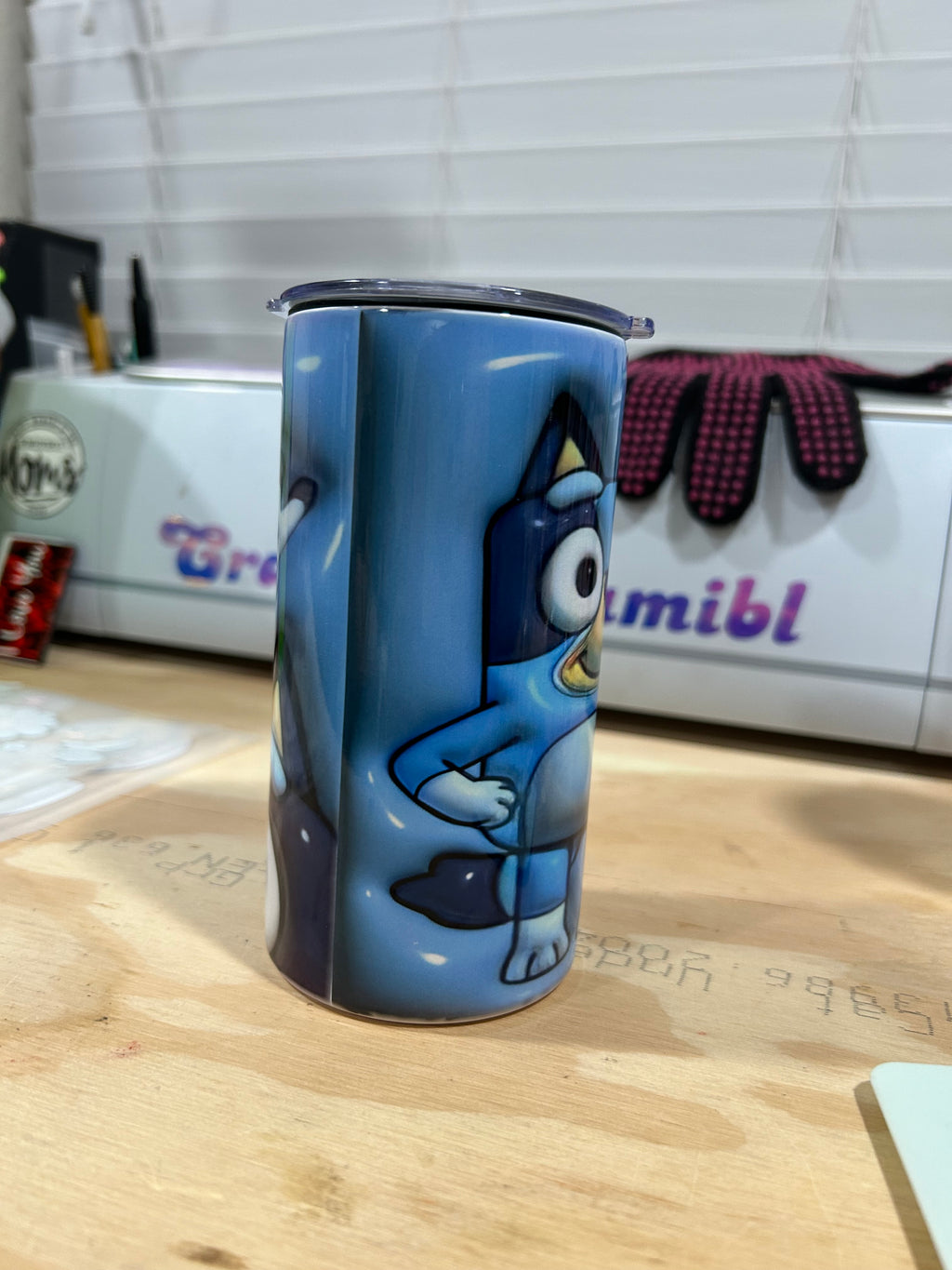 Blue Dog 12oz stainless steel sippy/tumbler