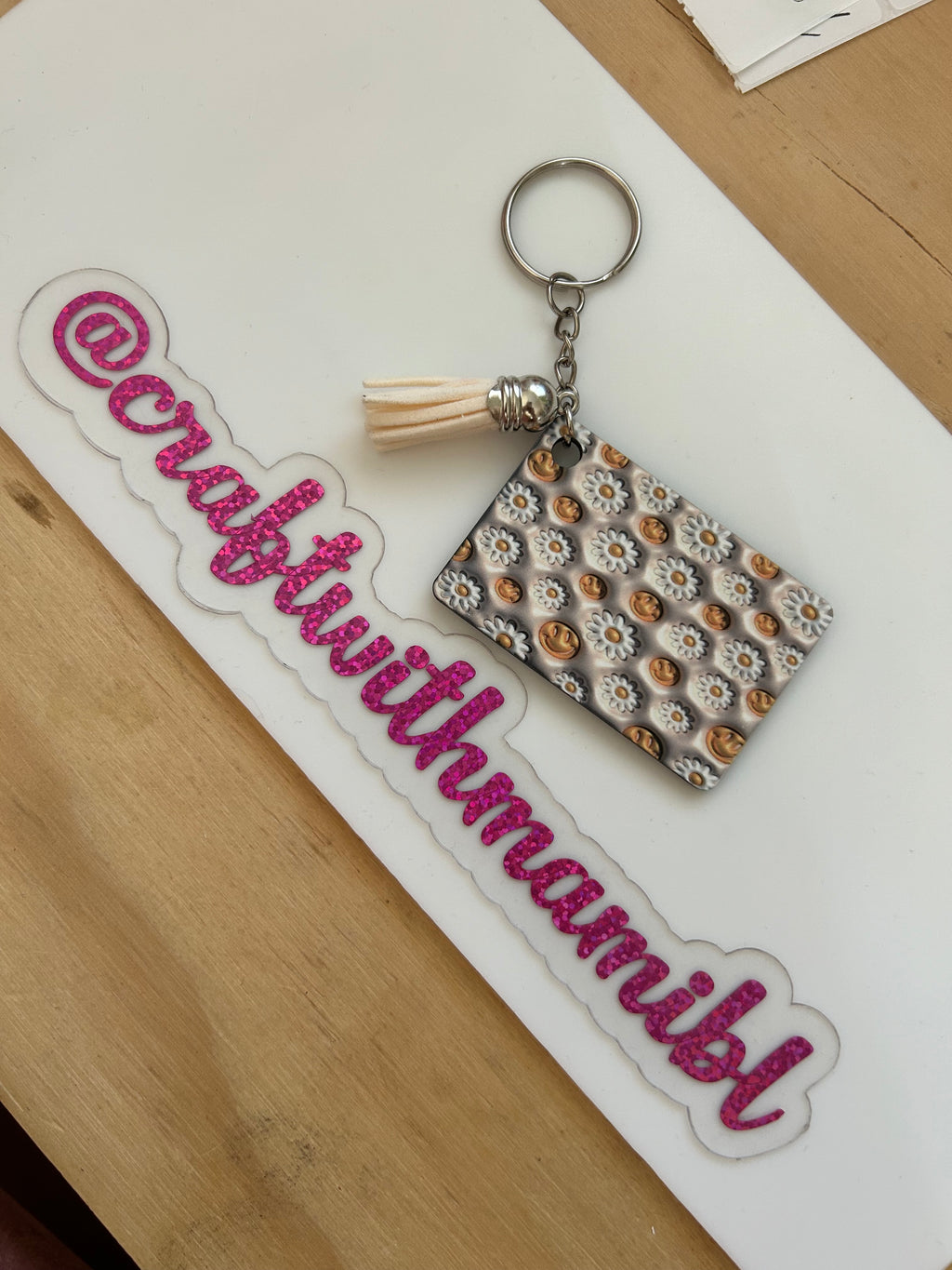 Sunshine and Daisies Keychain