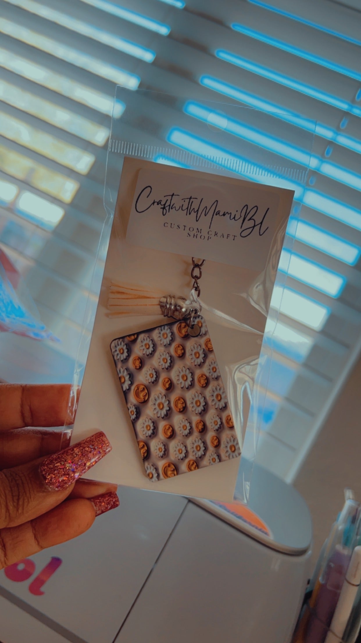 Sunshine and Daisies Keychain