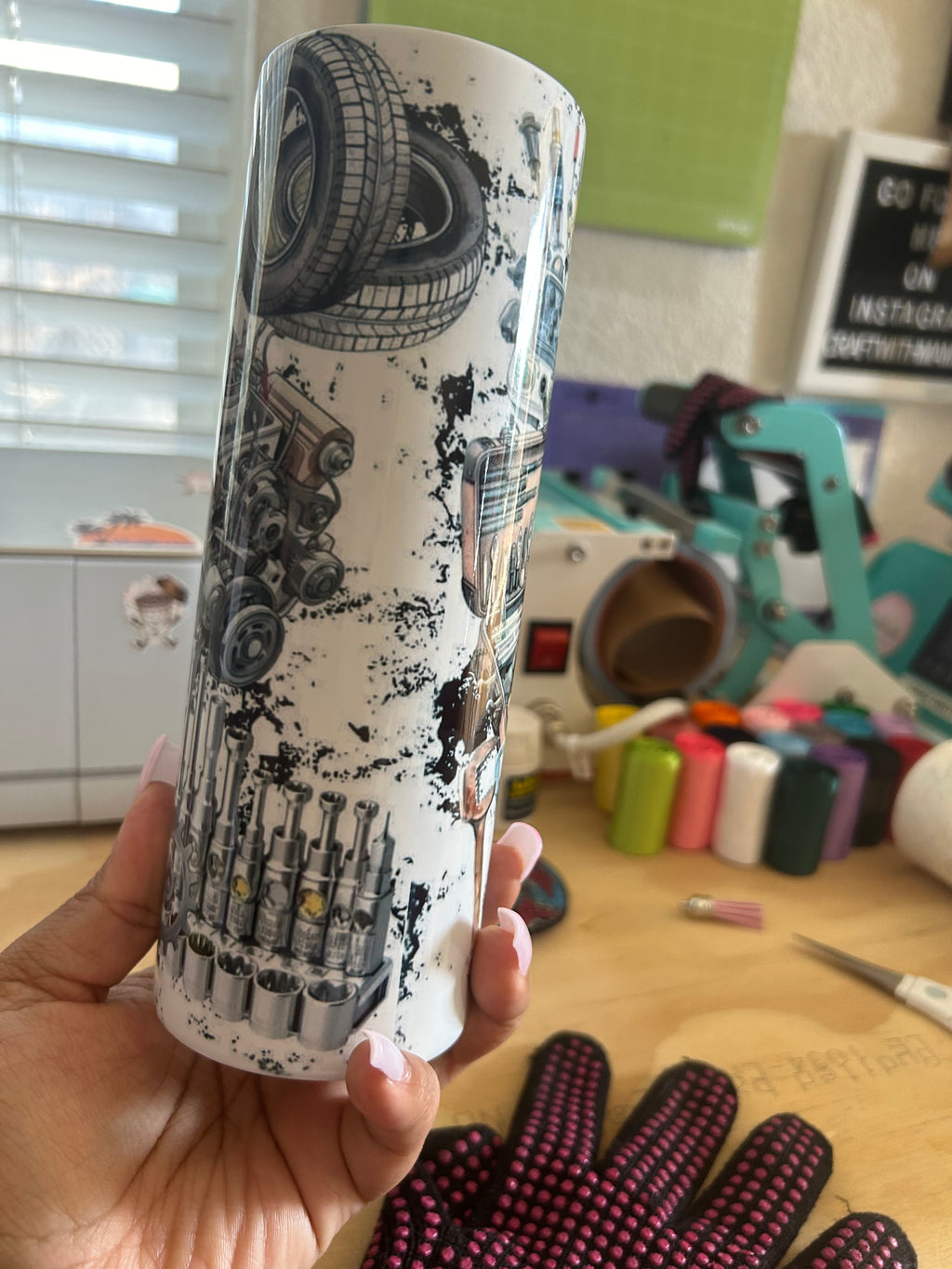 Mechanic 20oz stainless steel tumbler
