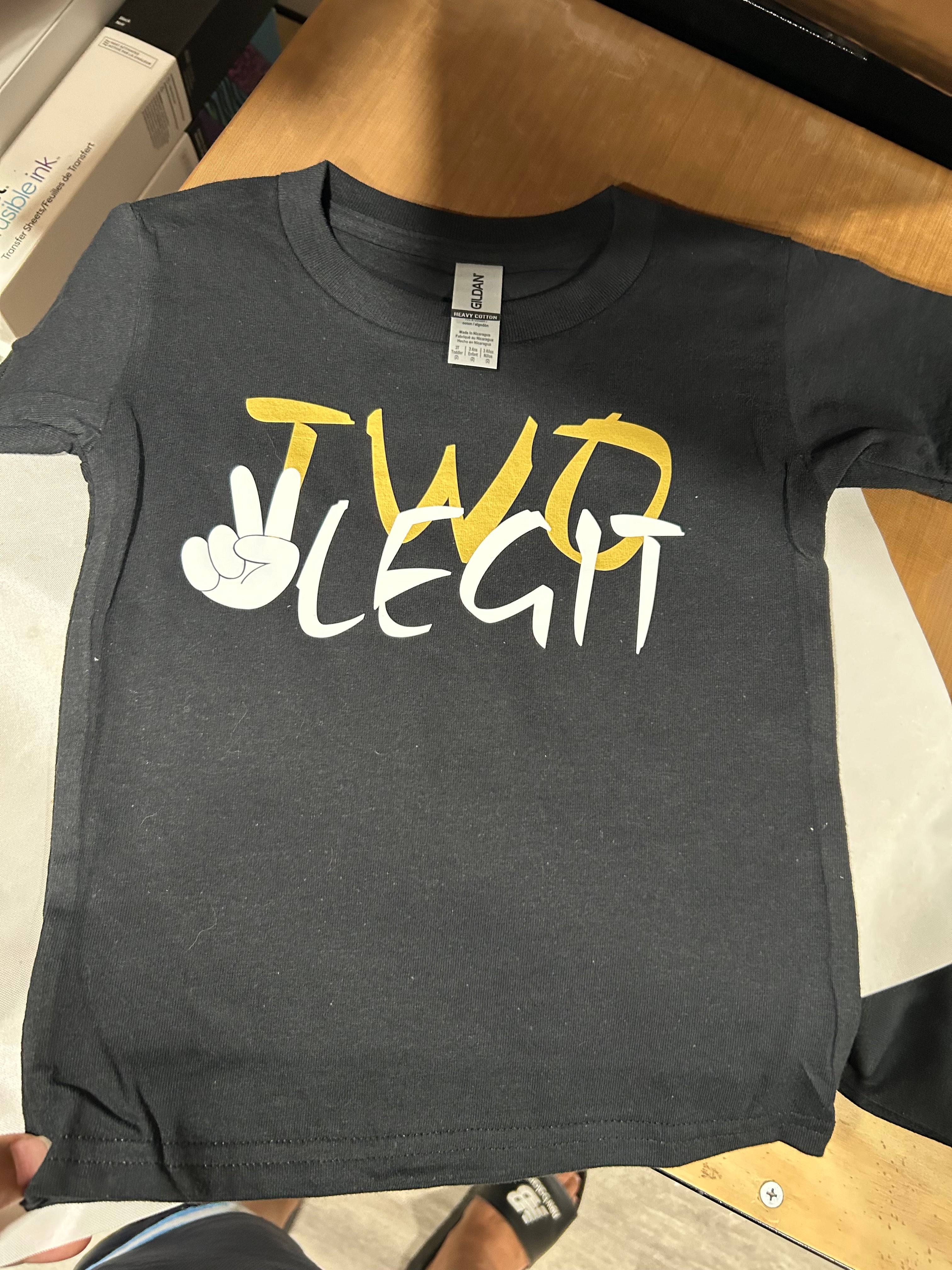 Two Legit Birthday Shirt