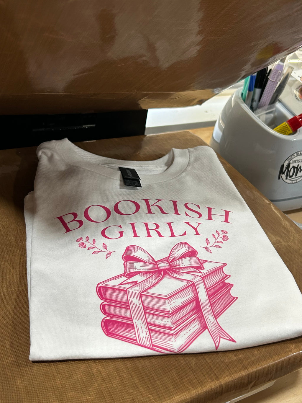 Bookish Girly Coquette bow shirt