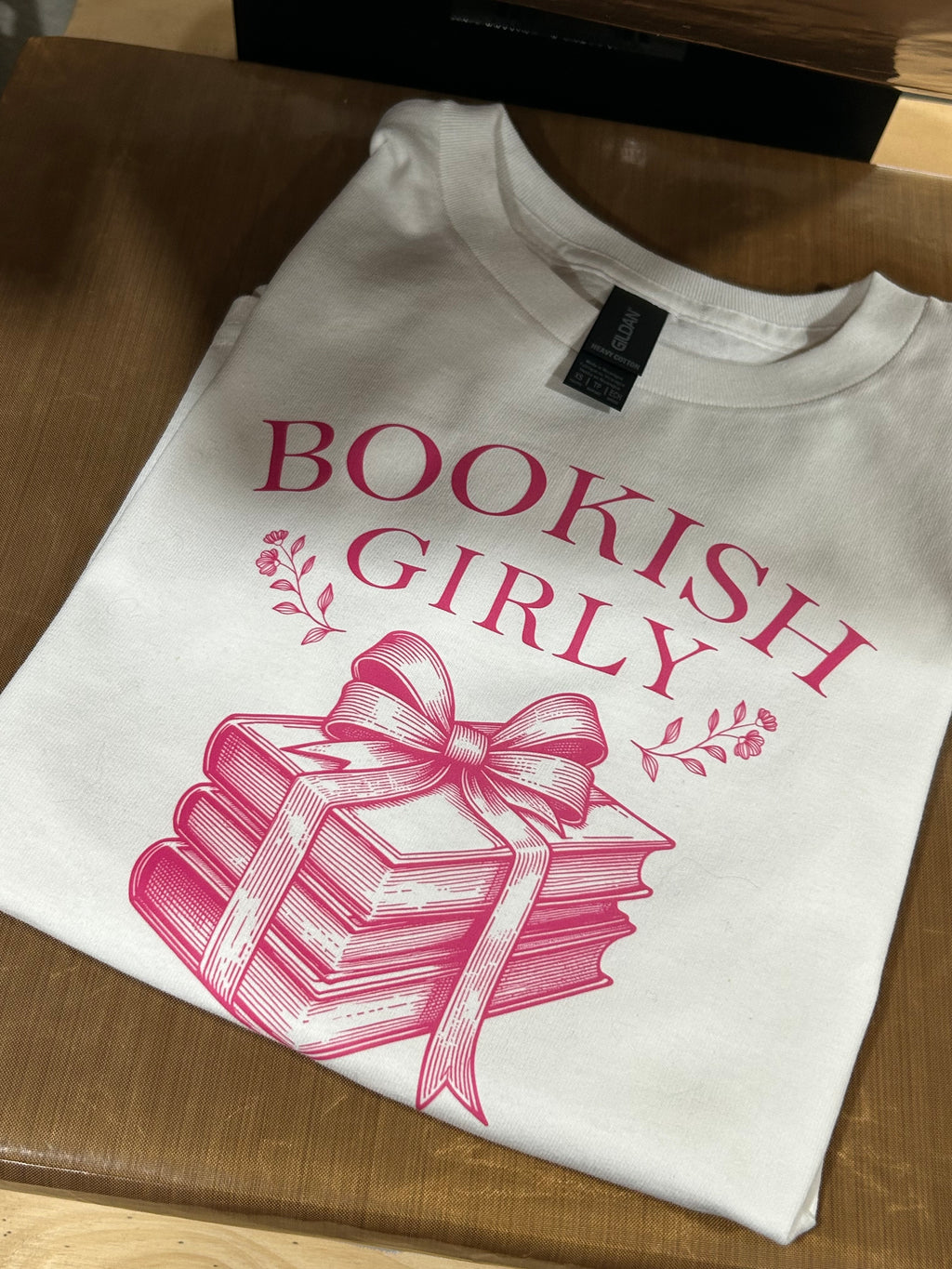 Bookish Girly Coquette bow shirt