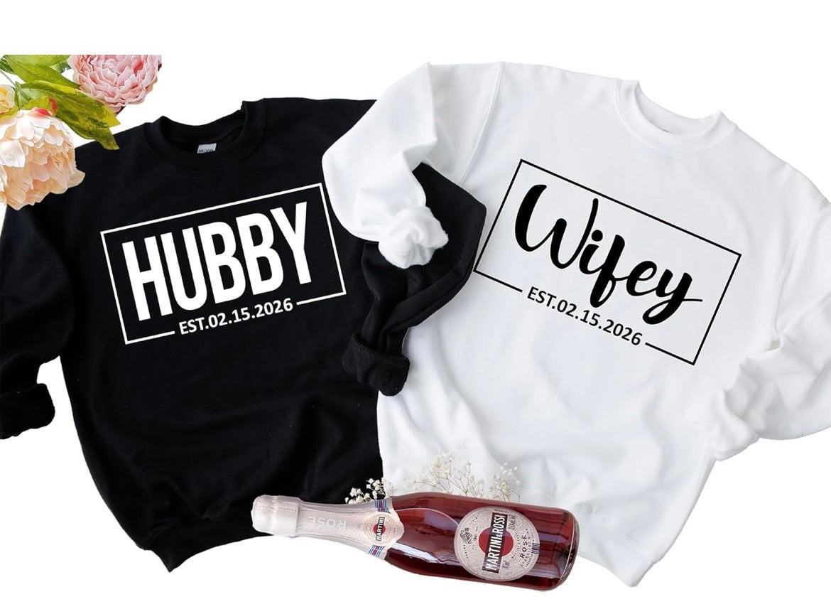 Wifey and Hubby Sweaters and Hoodies sets