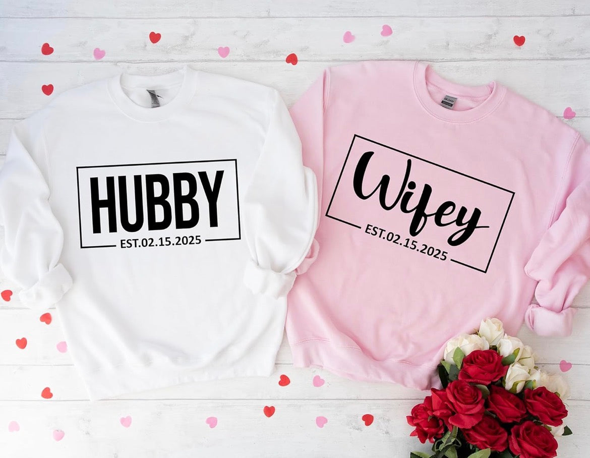 Wifey and Hubby Sweaters and Hoodies sets