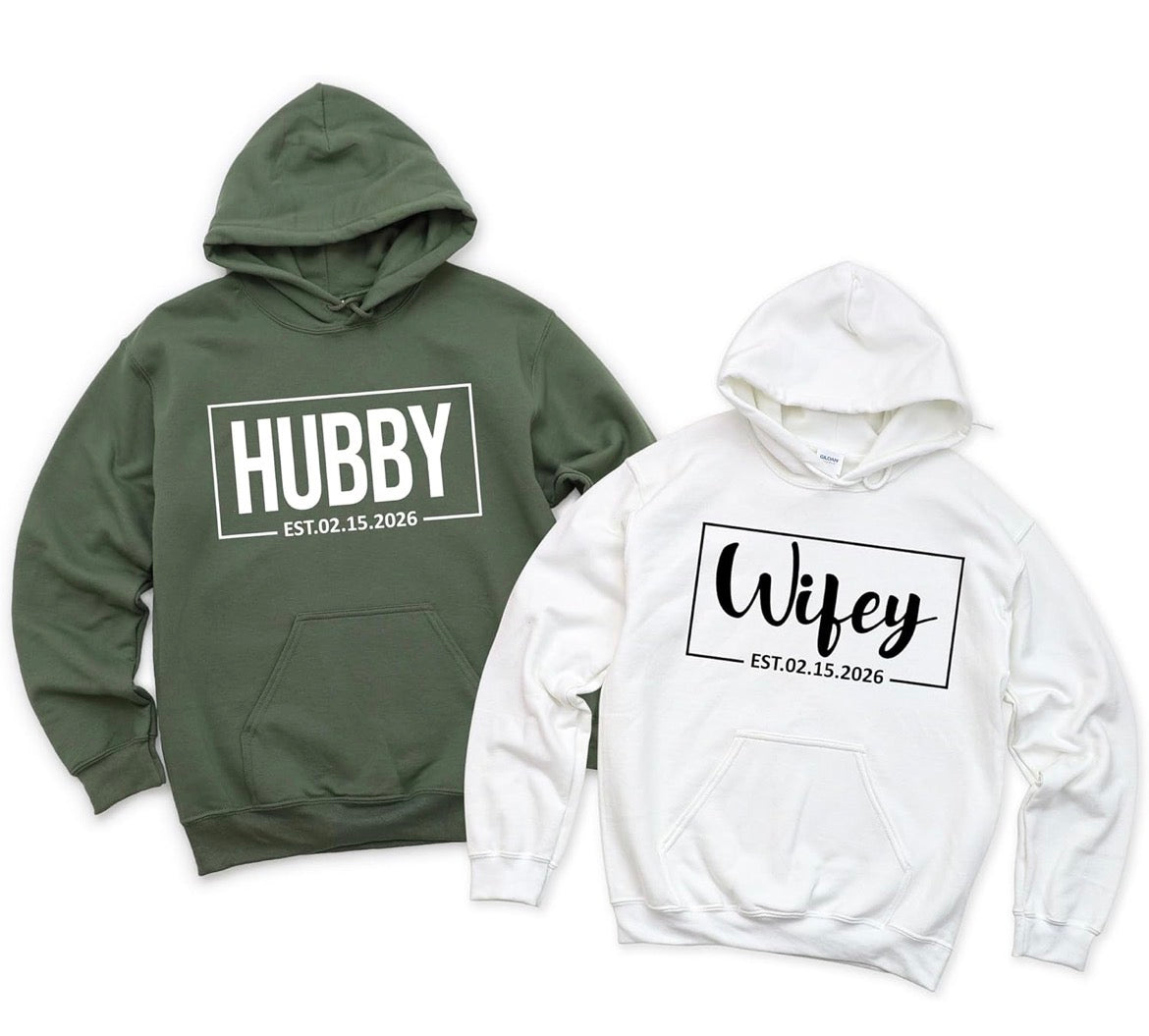 Wifey and Hubby Sweaters and Hoodies sets