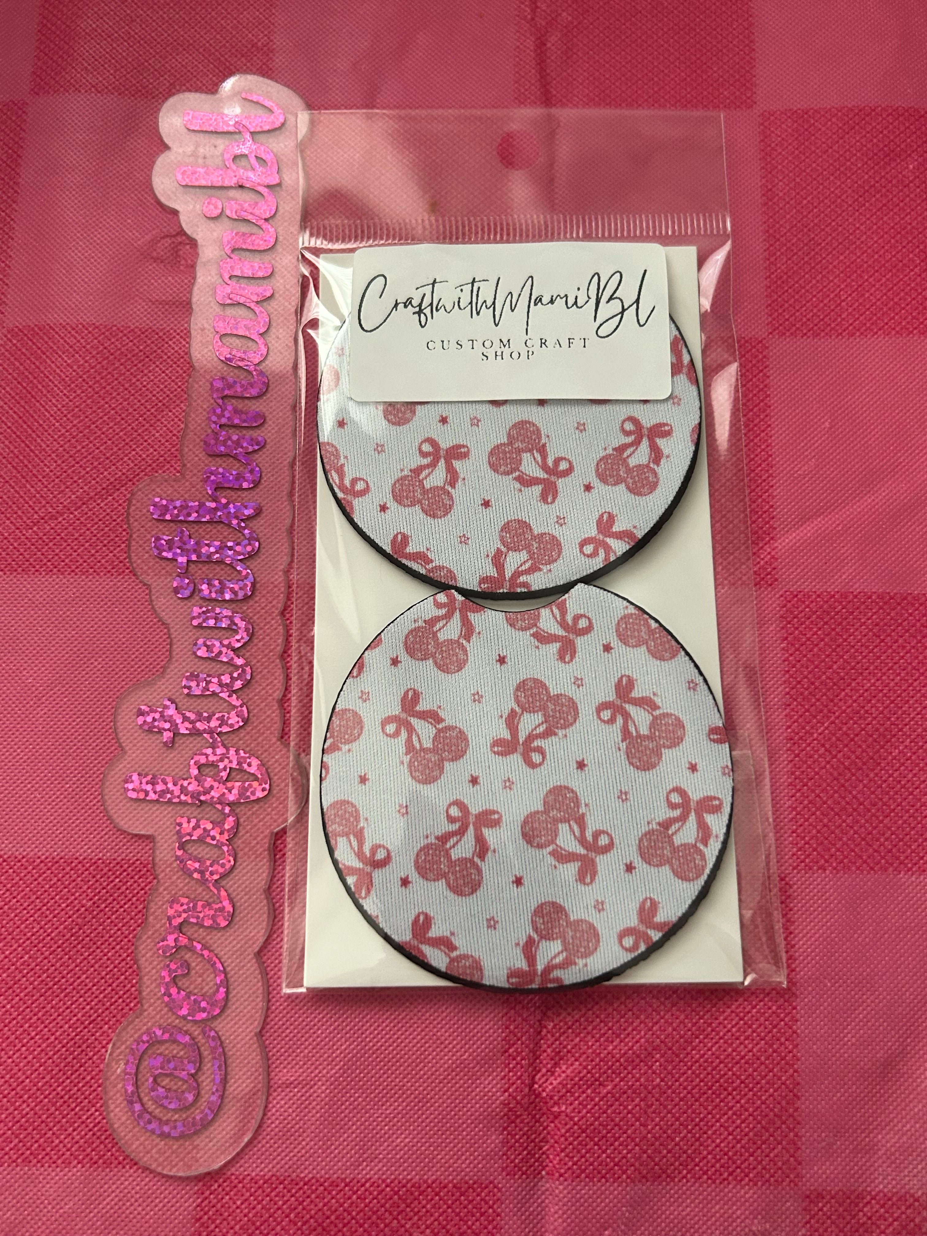 Disco Couquette Car coasters