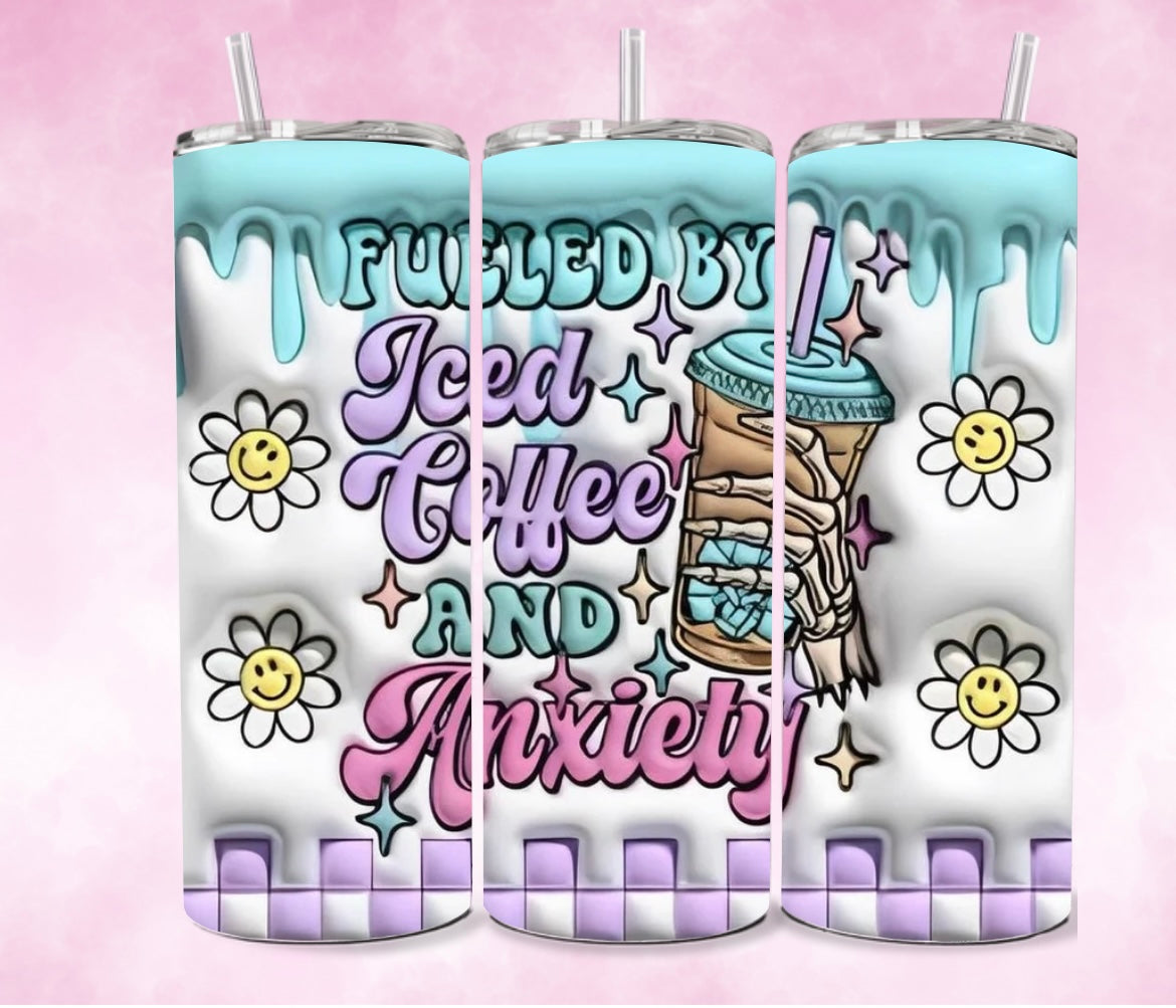 Vaso para café helado y ansiedad