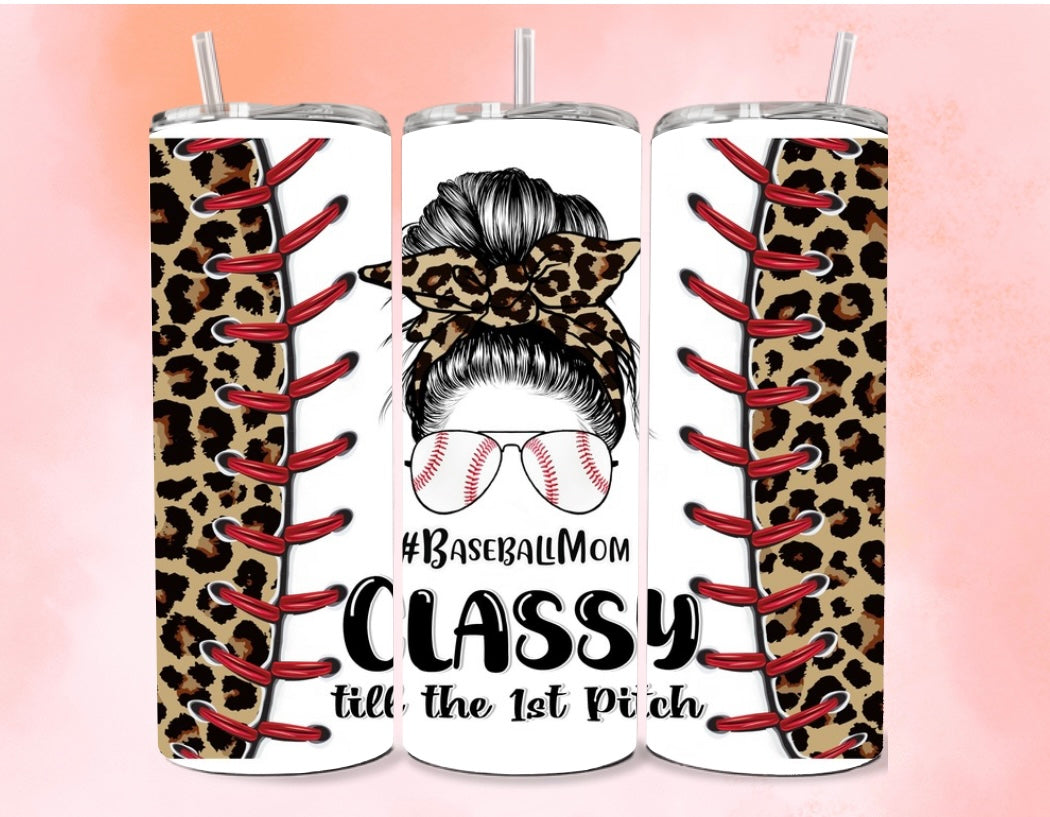 Classy Baseball Mama 20oz tumbler