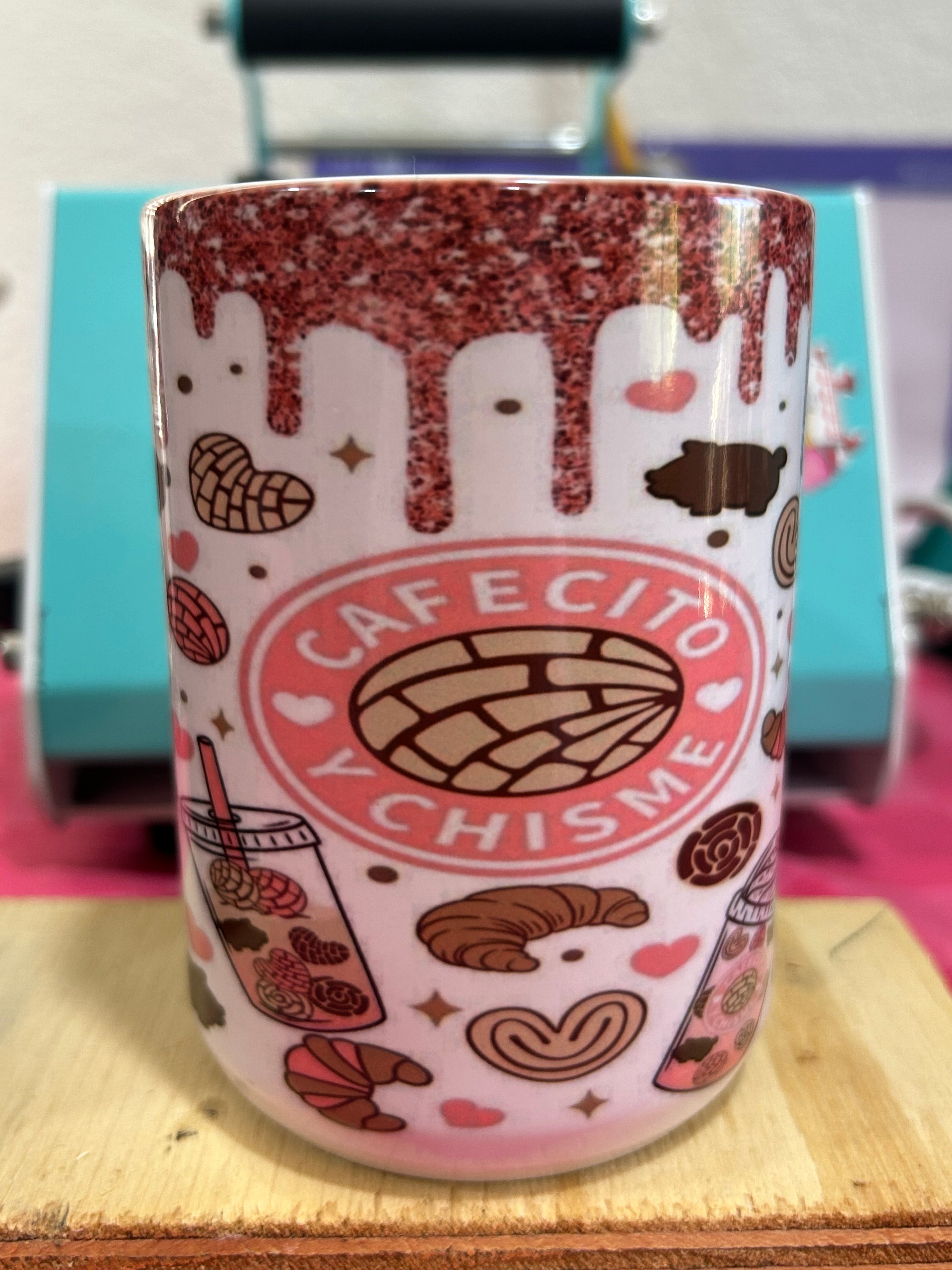 Color Changing Cafecito Y Chisme 15oz mug