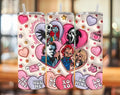 Vaso 3D con forma de corazón de caramelo de terror (diseño inflado)