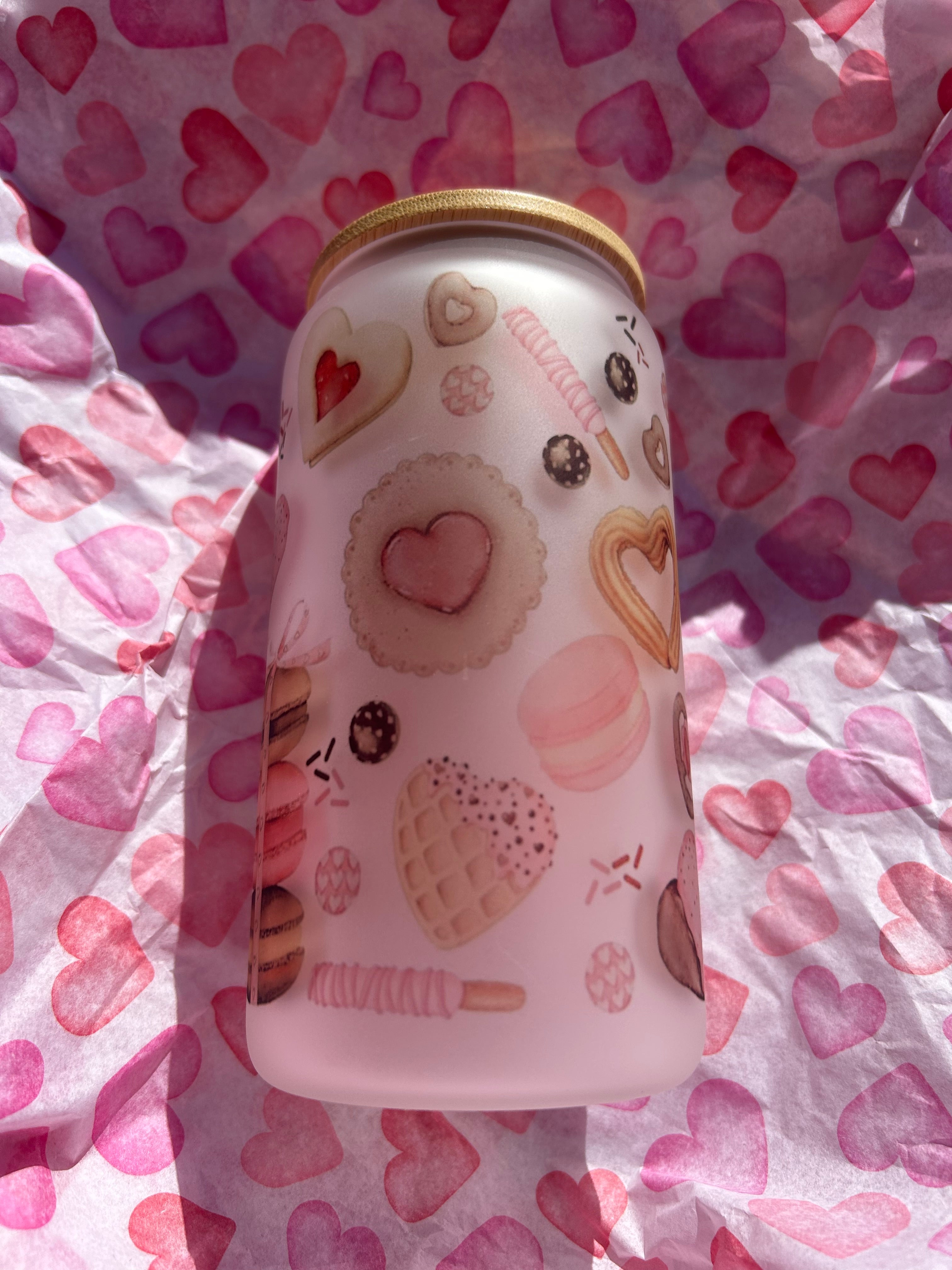 Sweet Treats 16oz glass cup