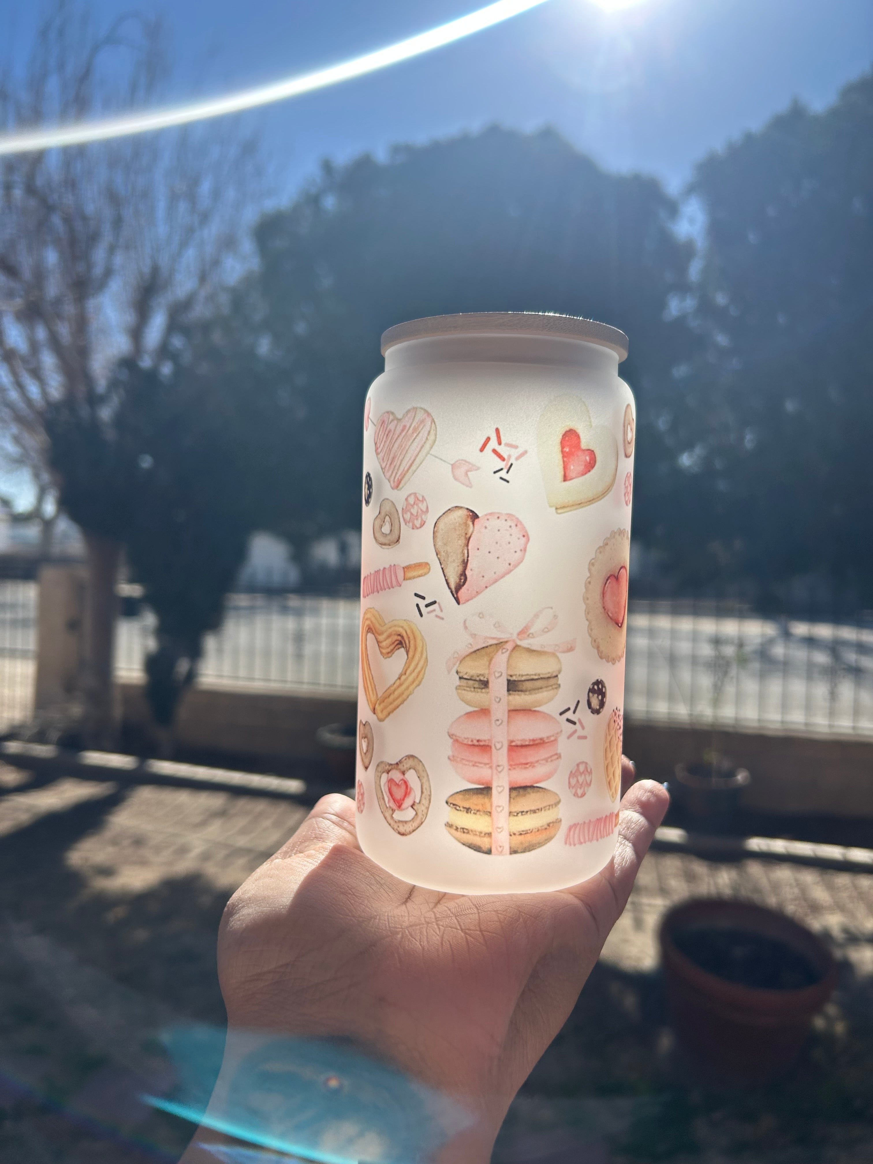 Sweet Treats 16oz glass cup