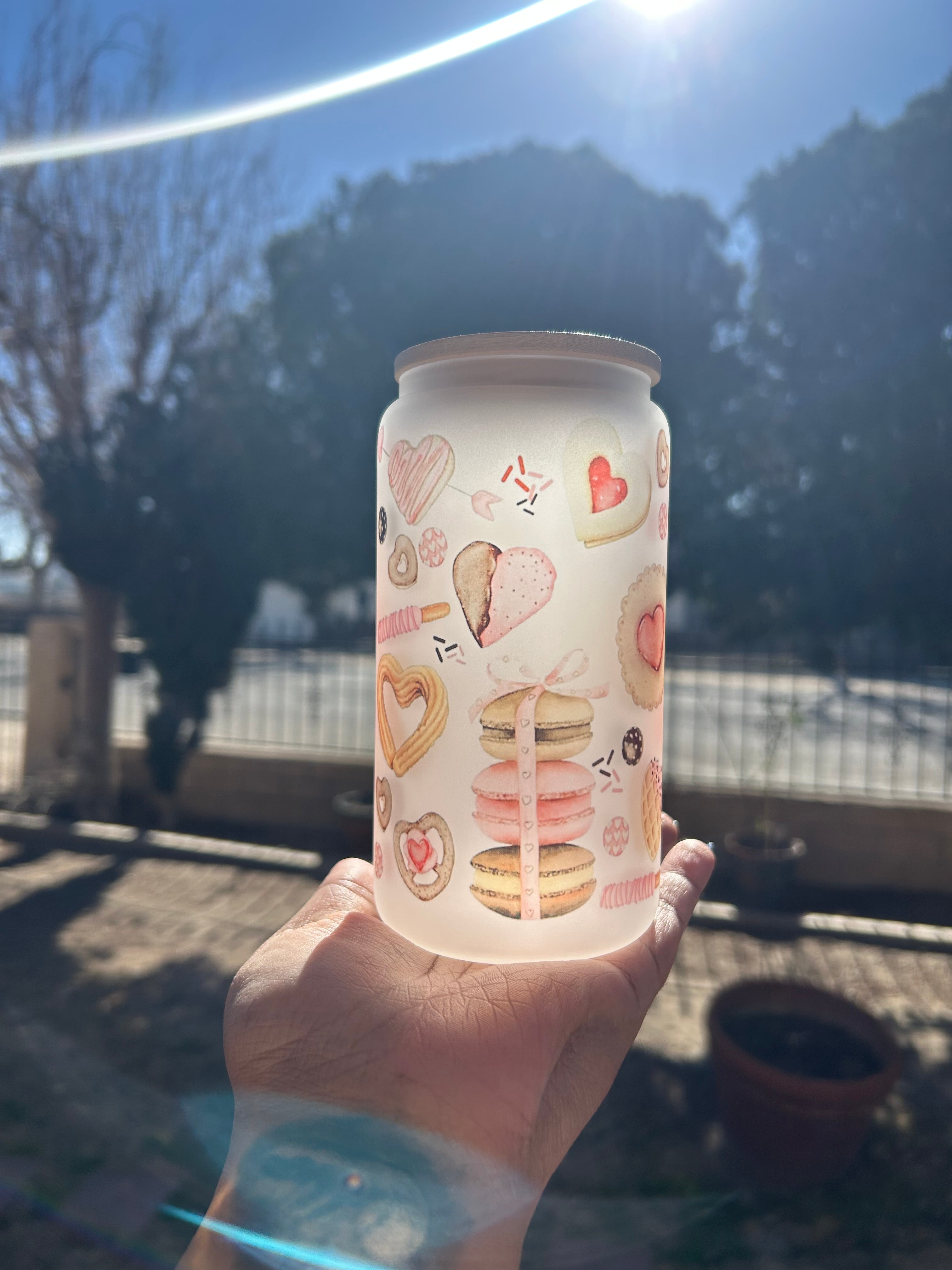 Sweet Treats 16oz glass cup