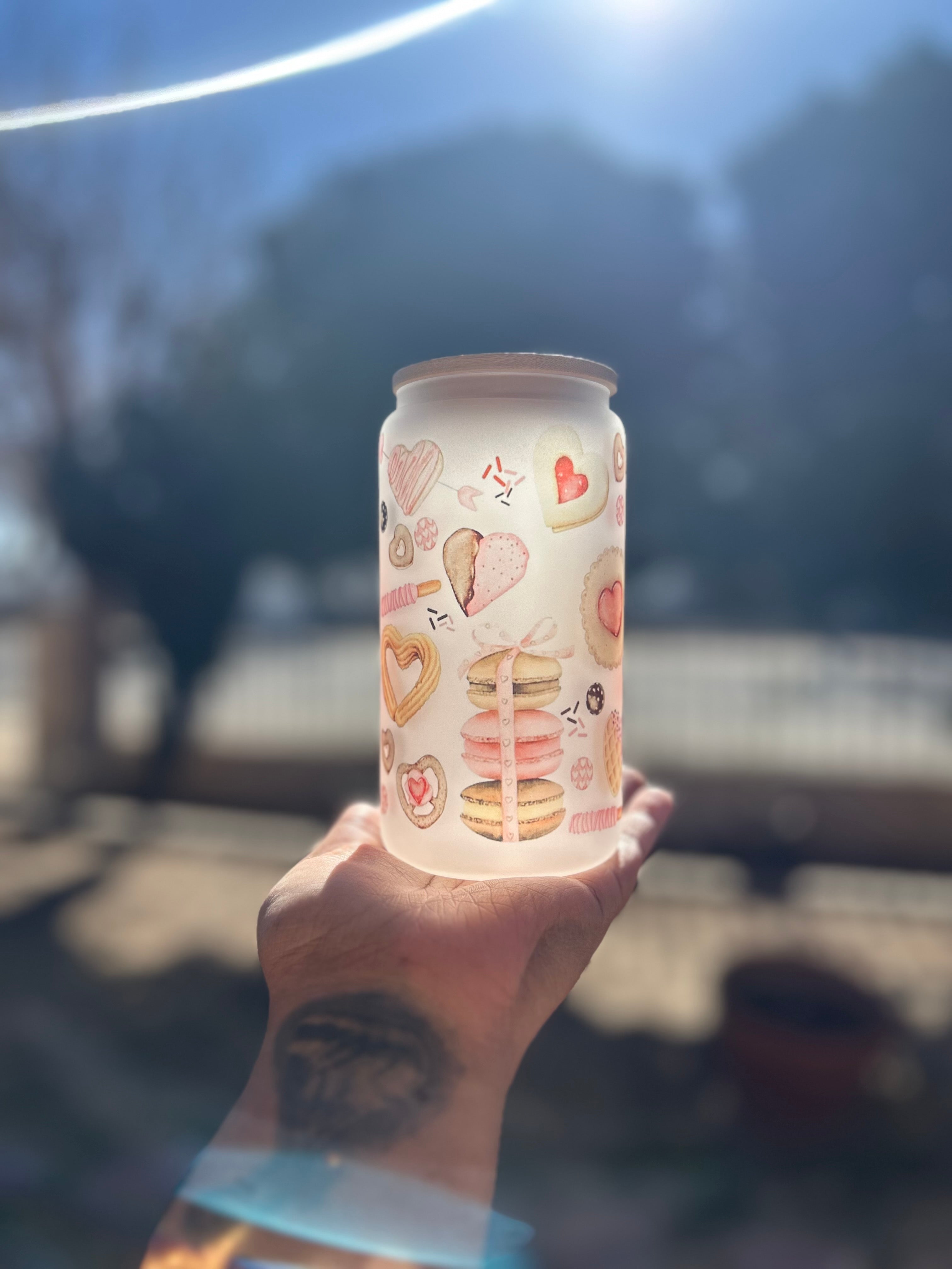 Sweet Treats 16oz glass cup