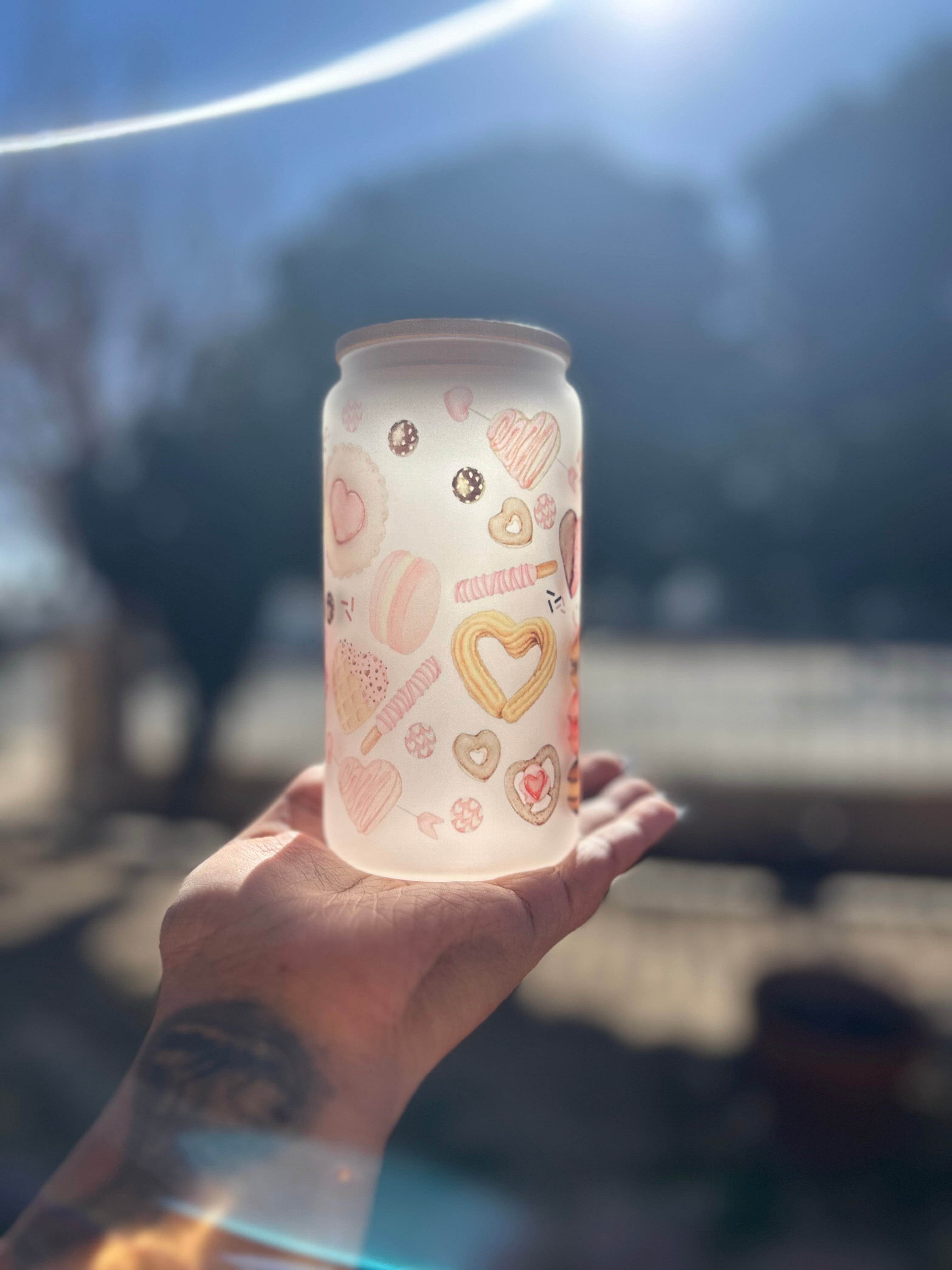 Sweet Treats 16oz glass cup