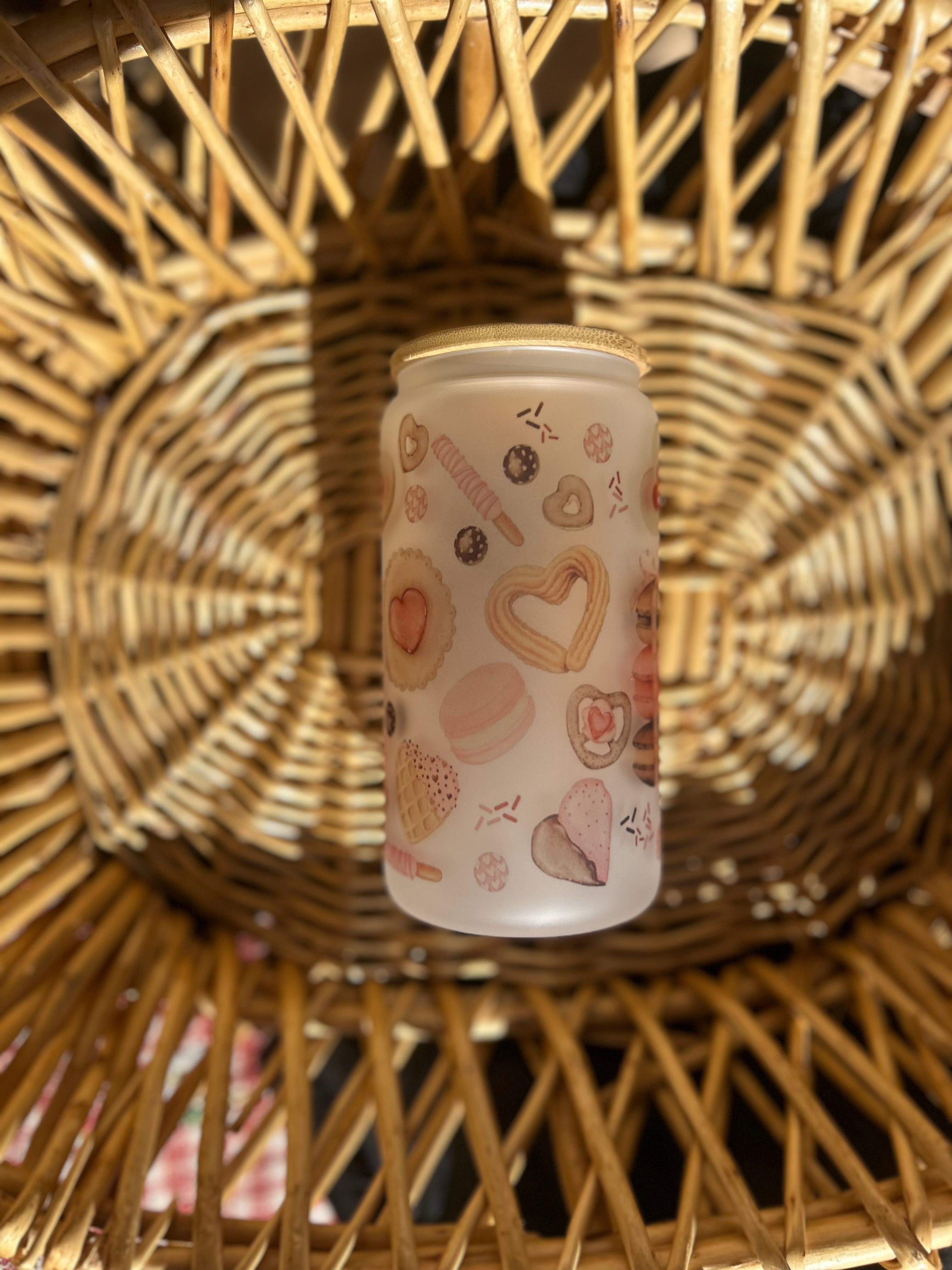 Sweet Treats 16oz glass cup