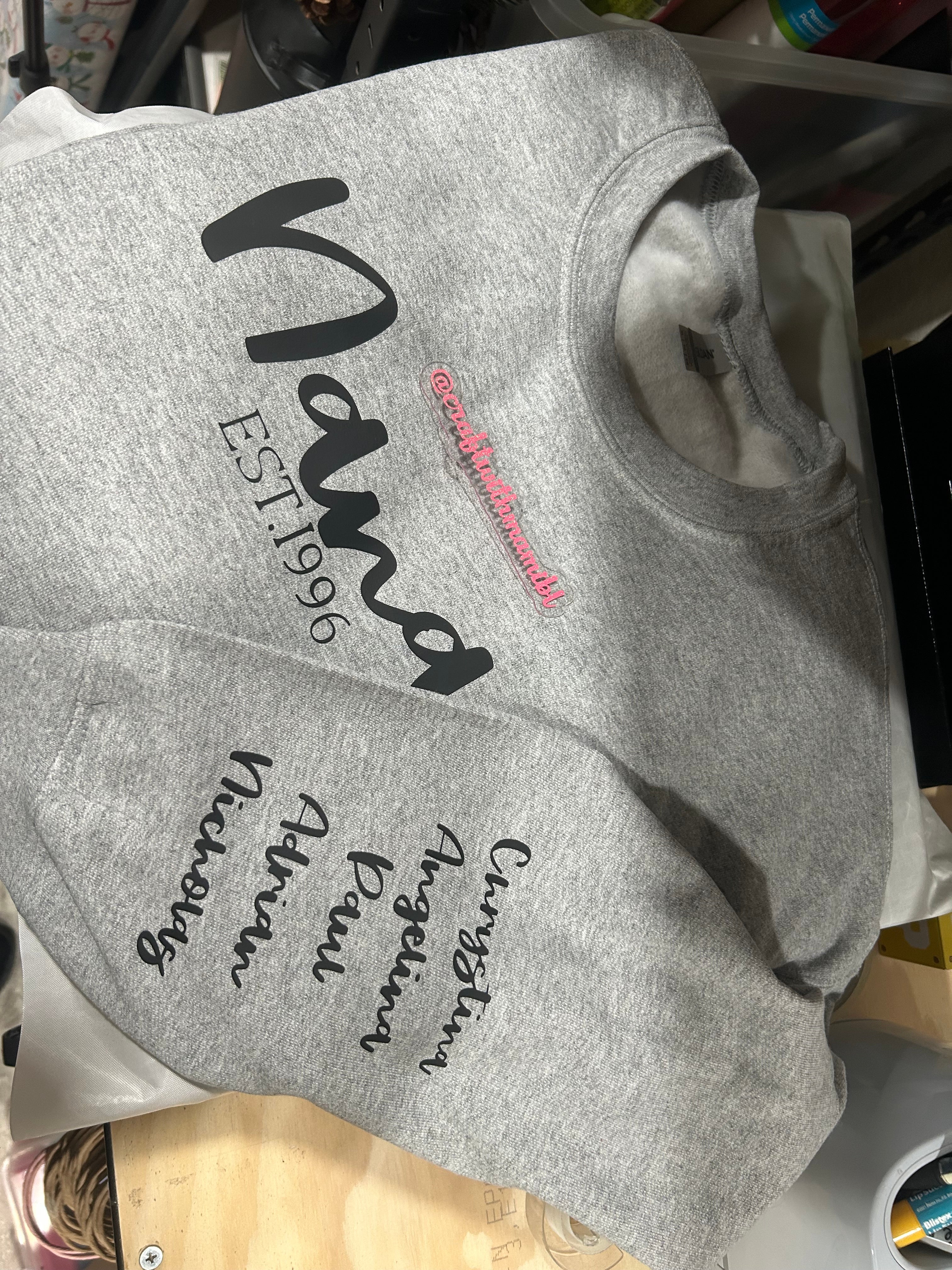 Mama/Nana Est. Crewneck Sweaters