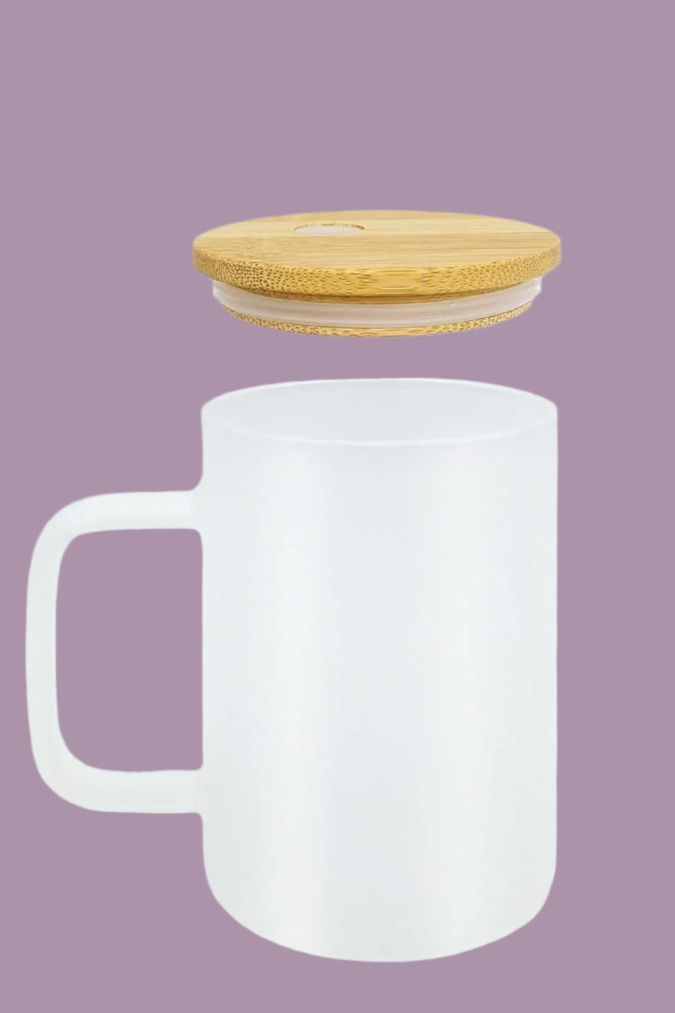 Pray Through it 16oz frosted glass travel mug
