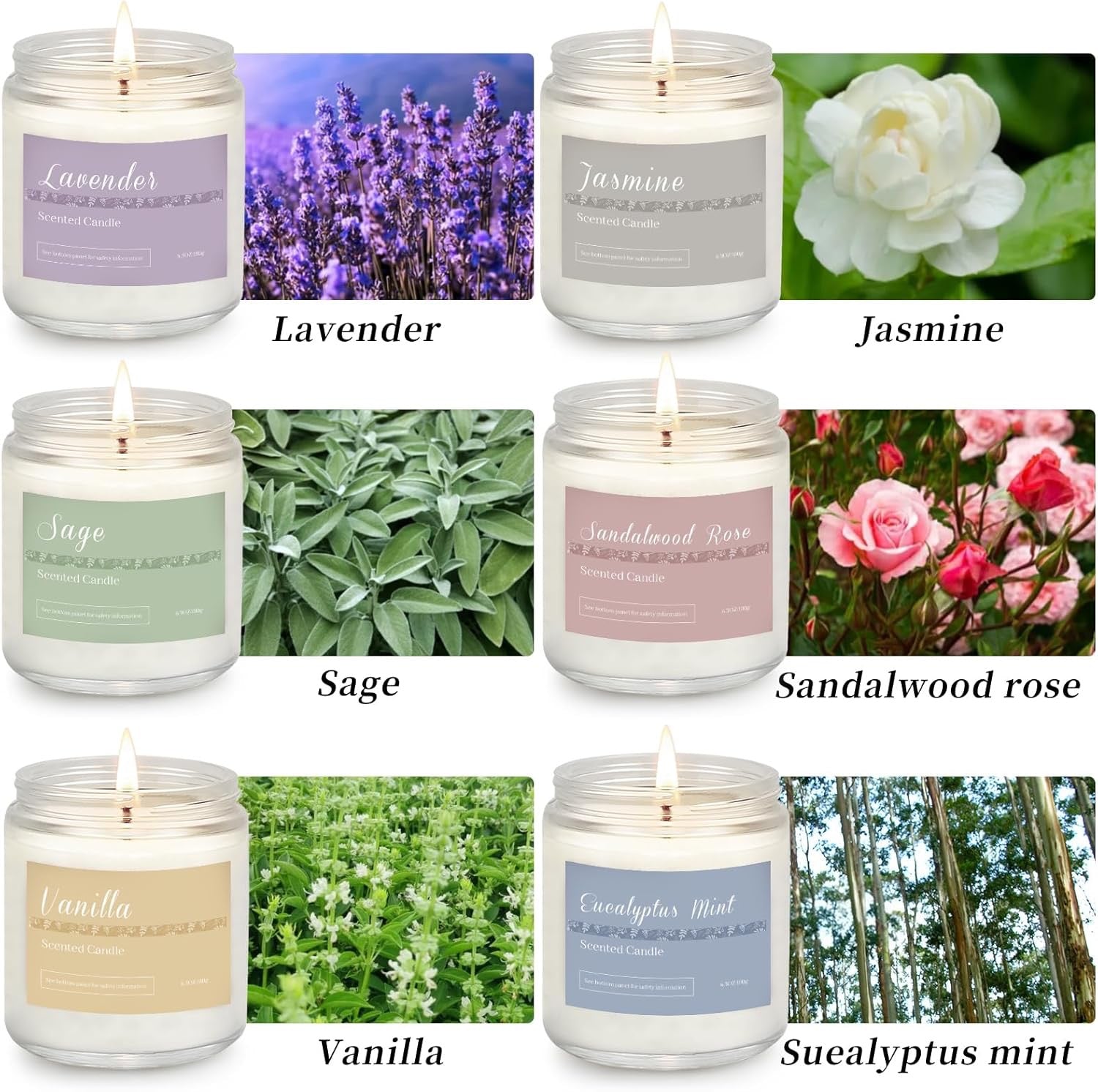 Natural Soy Candles 6.3oz