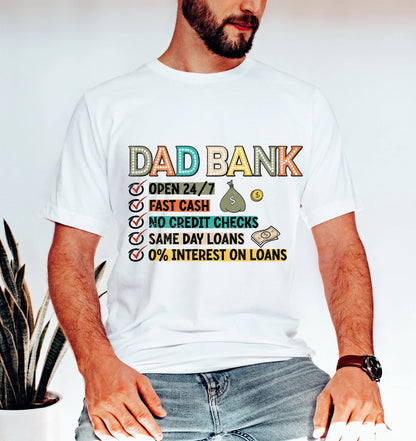 Dad Bank Checklist Shirt