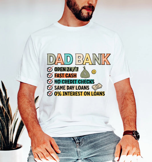 Dad Bank Checklist Shirt