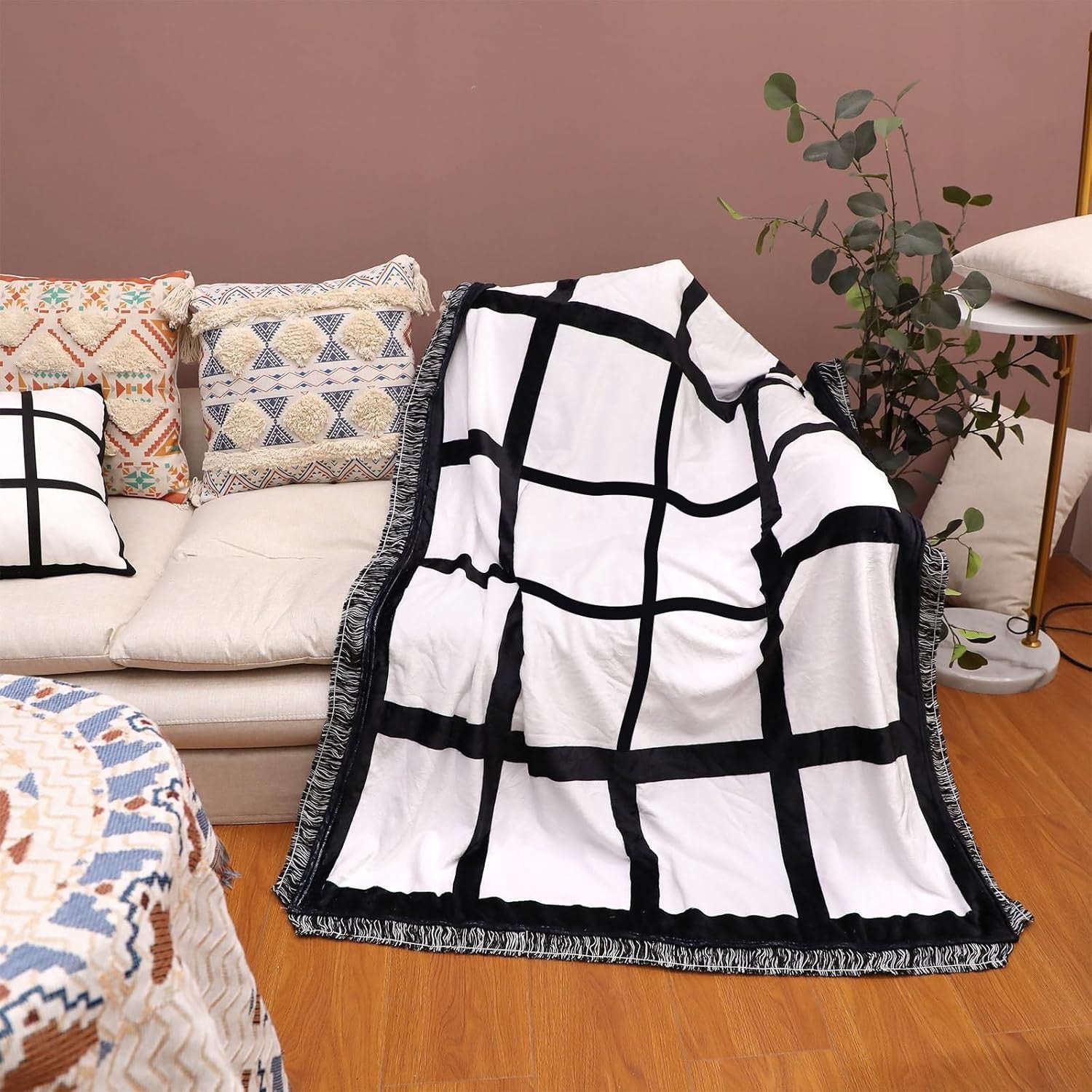 Custom Photo Blankets tassel edges