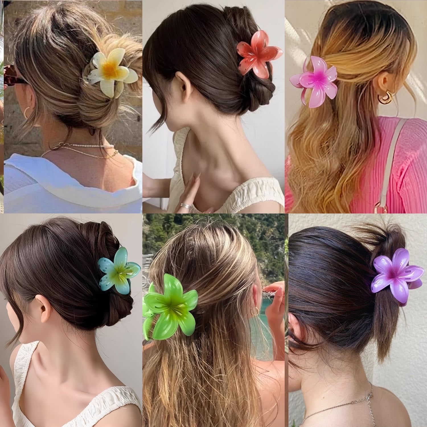 Hawaiian Flower Claw clip