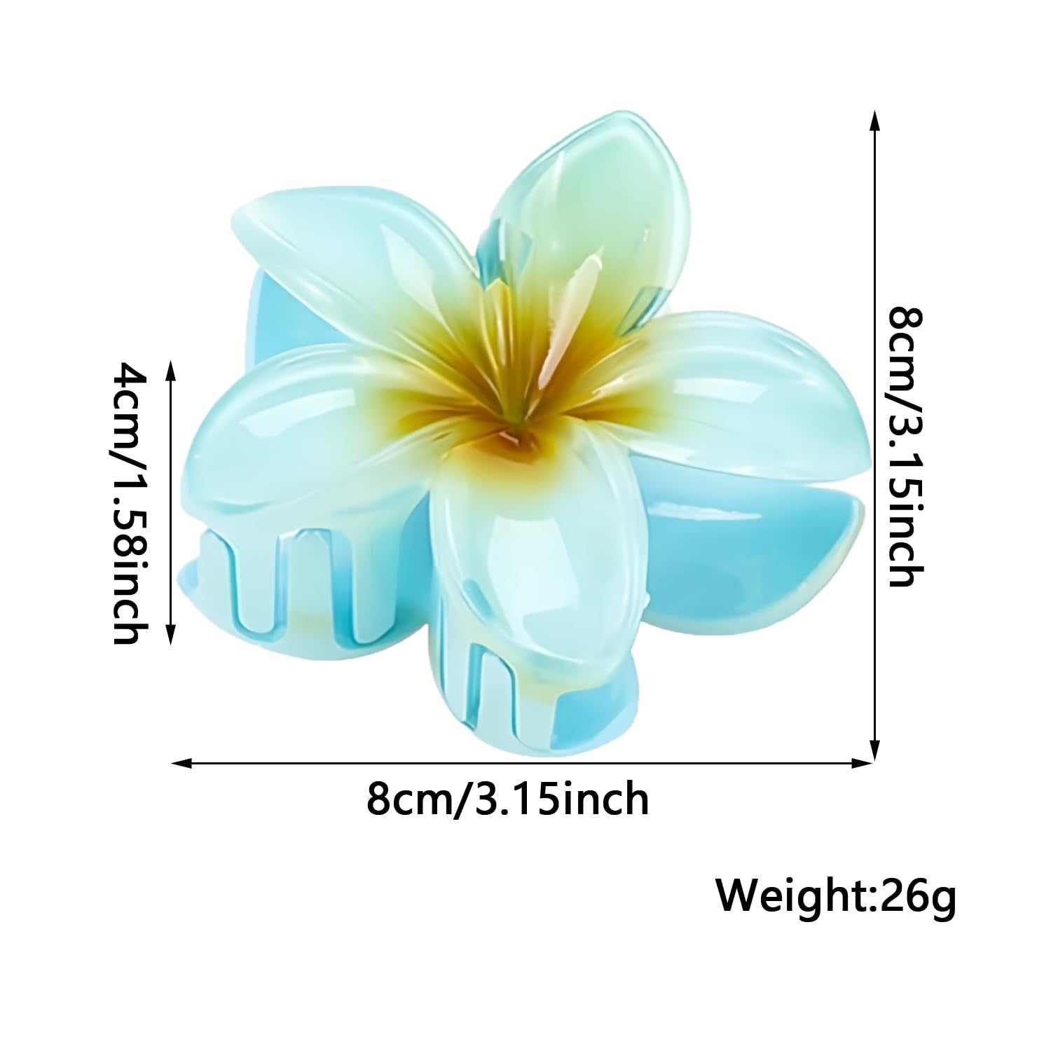 Hawaiian Flower Claw clip