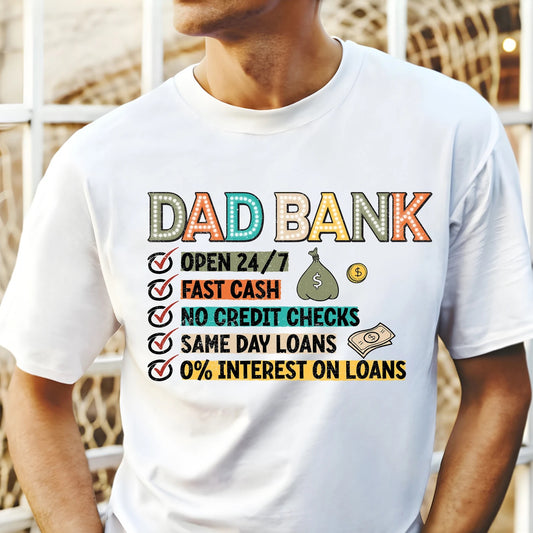 Dad Bank Checklist Shirt