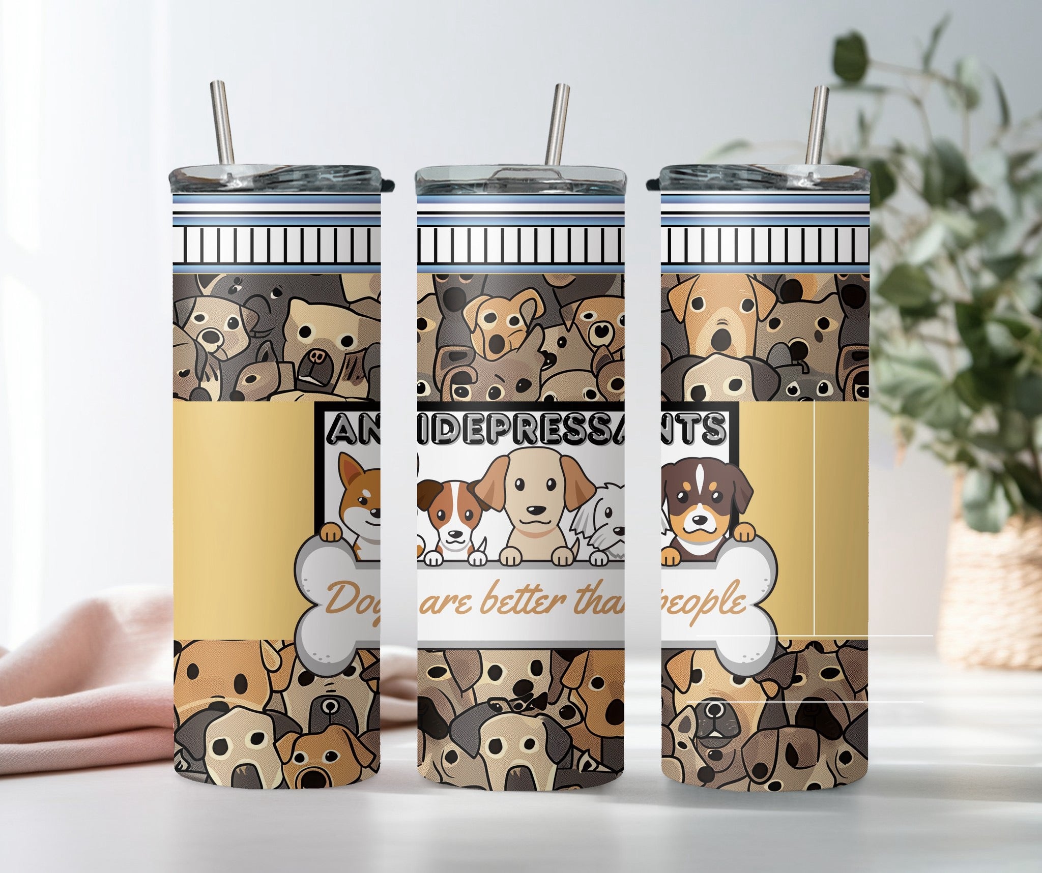 Anti-Depressants Cat/Dog 20oz tumbler