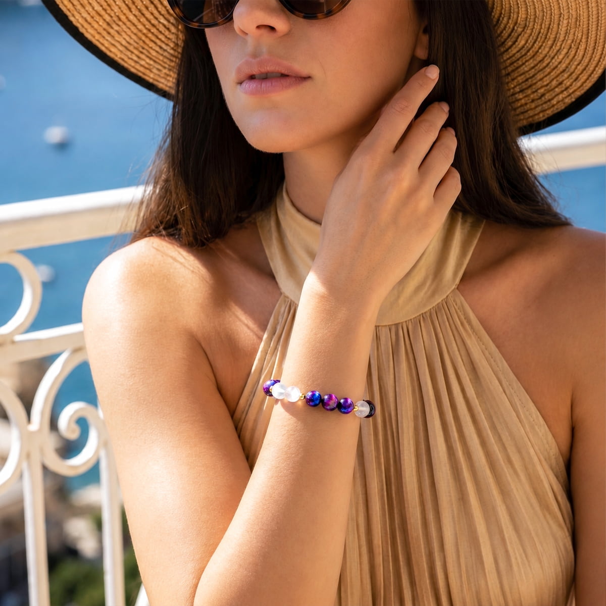 Cosmic Energy Amplifier - Galaxy Tiger’s Eye Bracelet