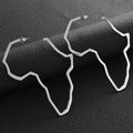 African Map Outline Drop Earrings