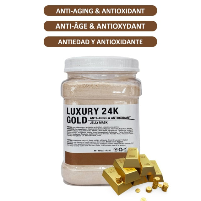 SPA Hydro Jelly Mask Powder Hyaluronic Acid Rubber Petal Rose Peel Off Modeling Moisturizing Facial Mask for Dry Skin Care 650G