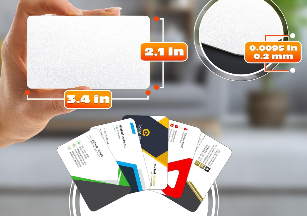 Custom Business Cards (thin metal cards)