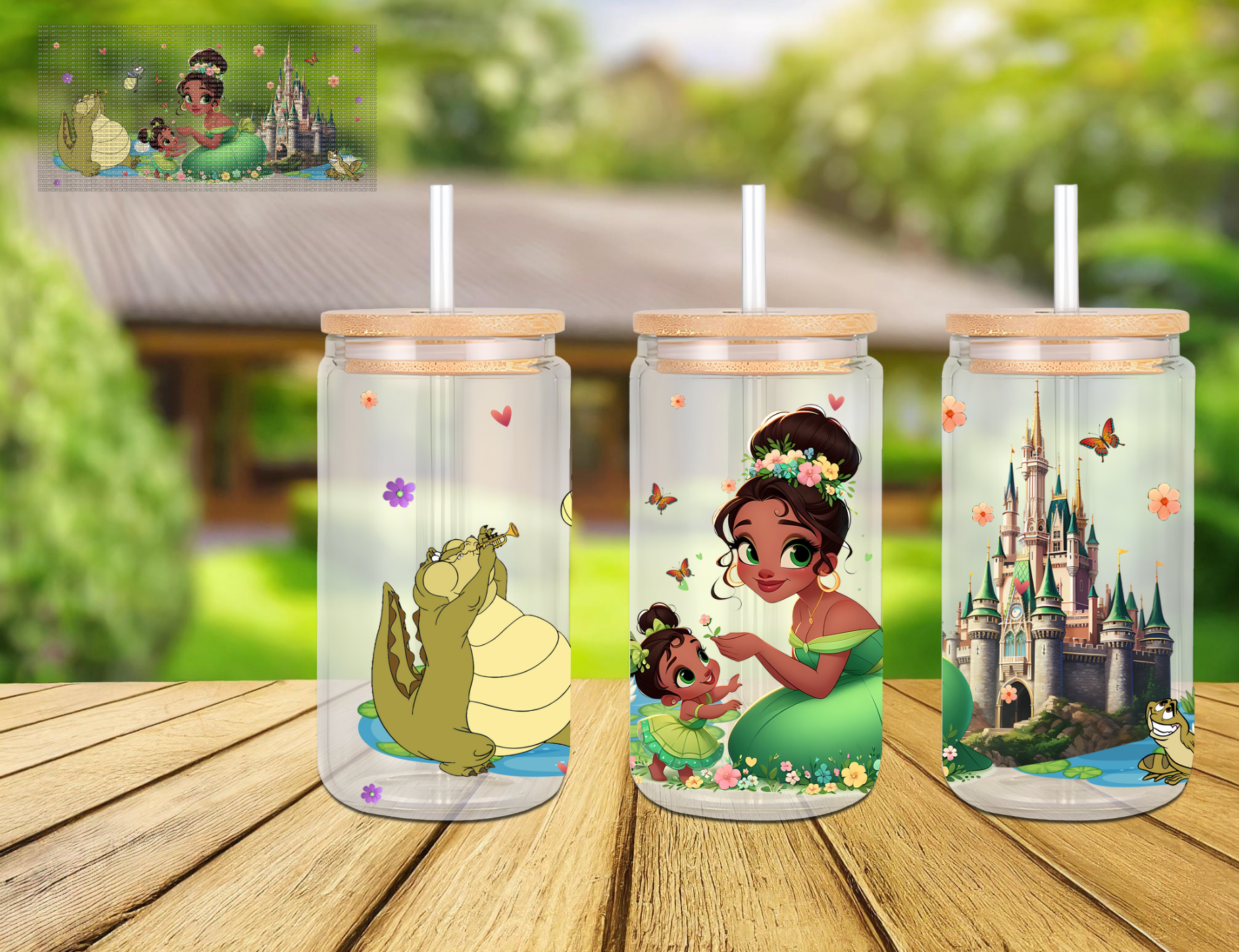 Queen's and Princesses 16oz glass cups