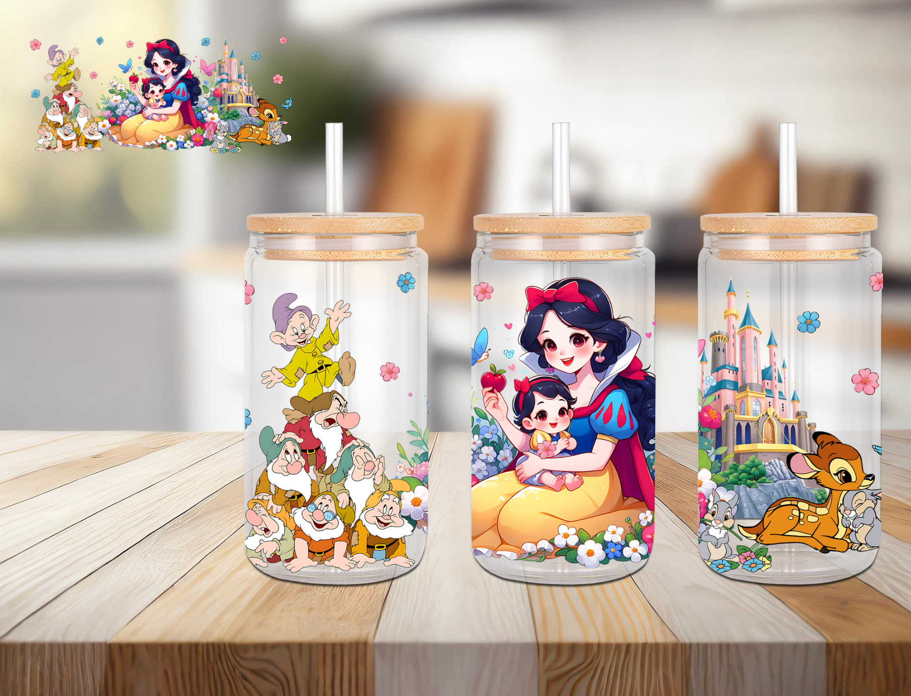 Queen's and Princesses 16oz glass cups
