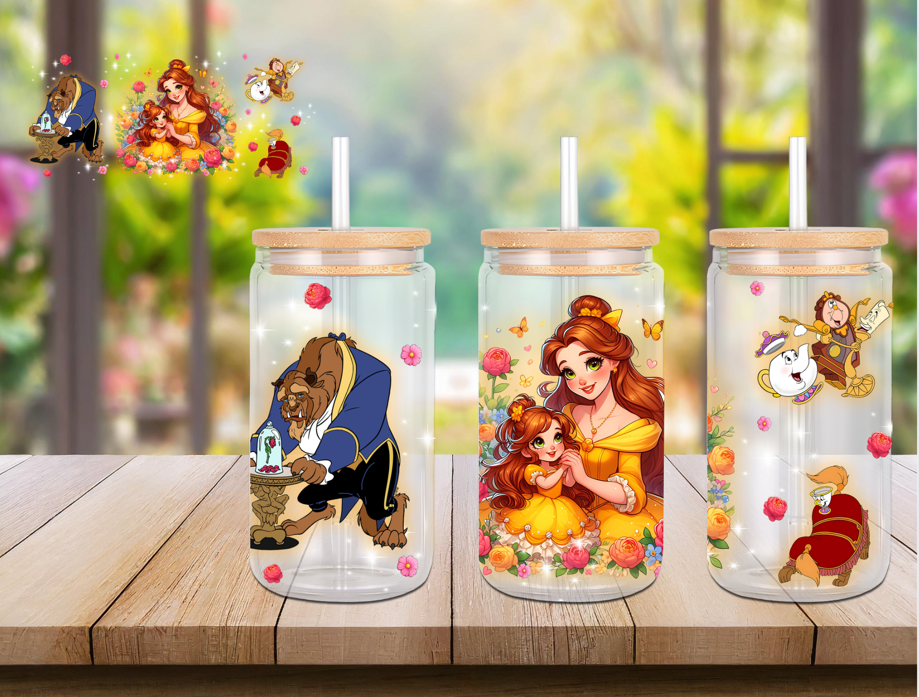 Queen's and Princesses 16oz glass cups
