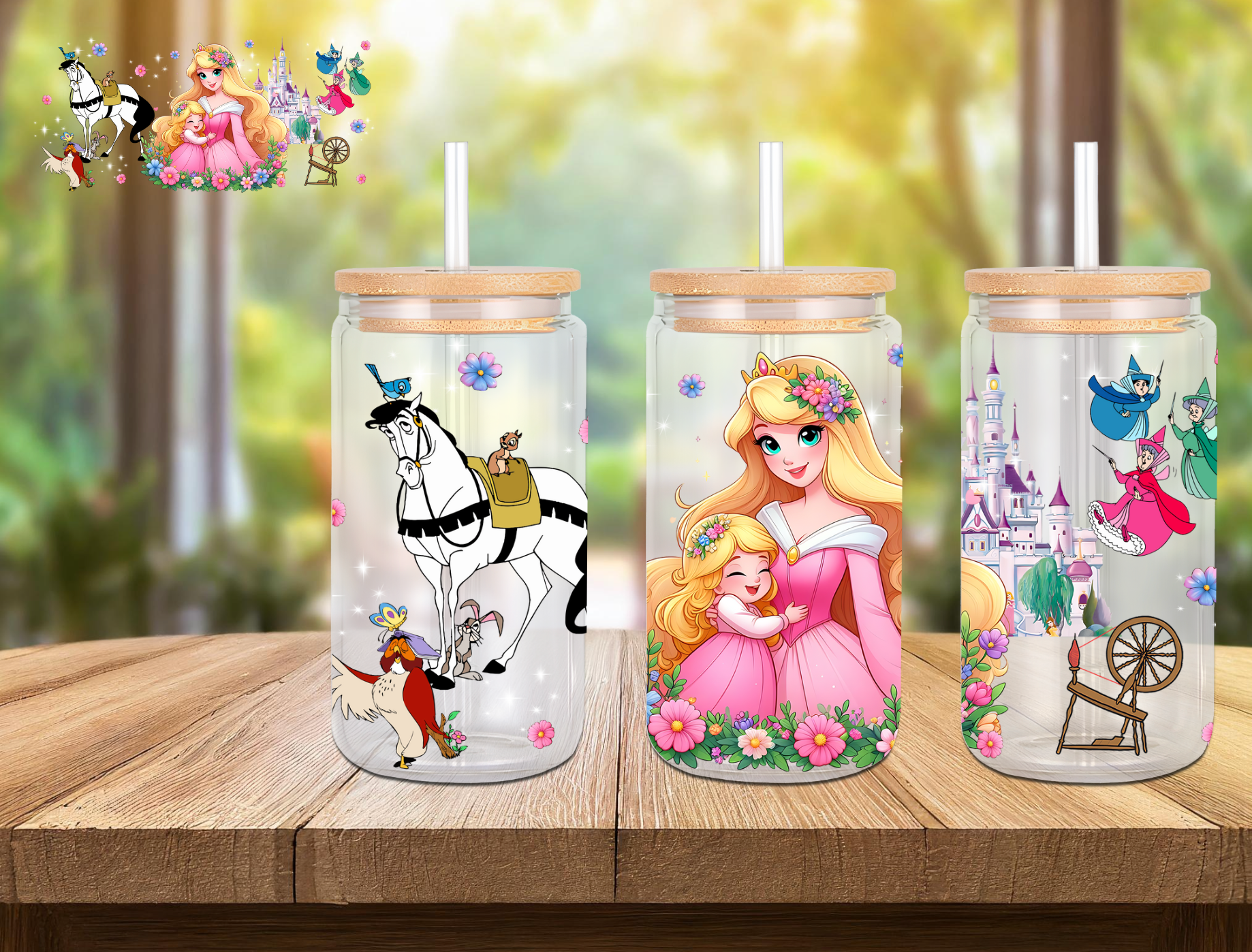Queen's and Princesses 16oz glass cups