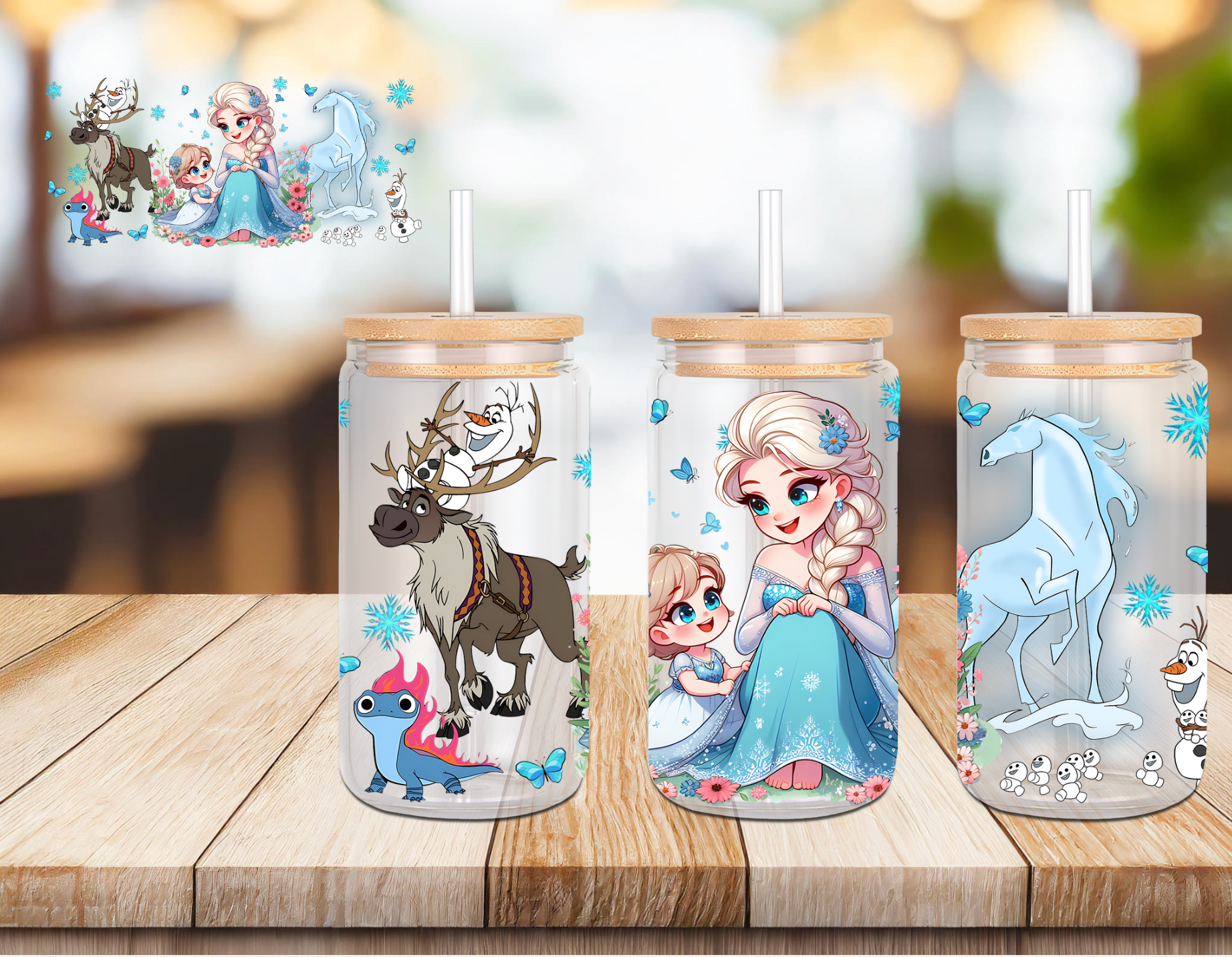 Queen's and Princesses 16oz glass cups