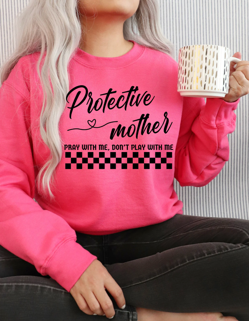 Protective Mother Crewneck Sweater