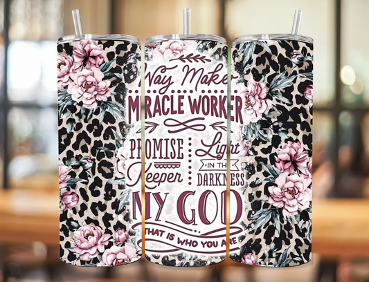 Miracle Worker My God 20oz tumbler